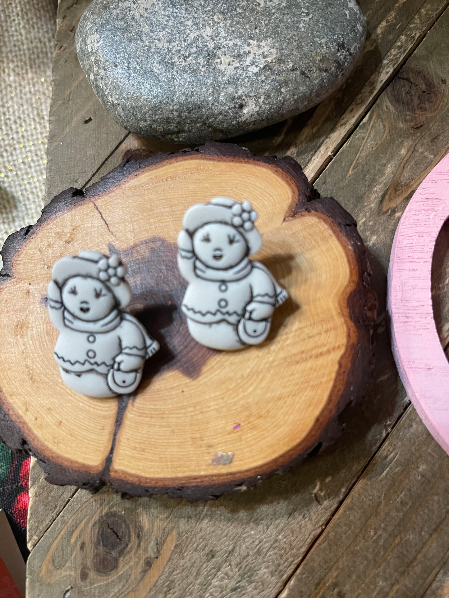 Snowman Collection Earrings (3 to choose from)Pink tiful of LOVE