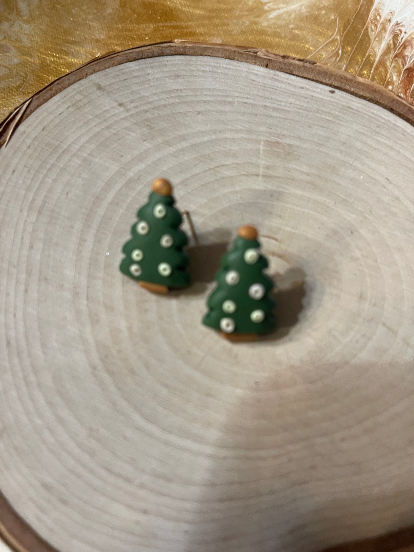 Christmas Earrings; festive touch enchanting Christmas TreePink tiful of LOVE