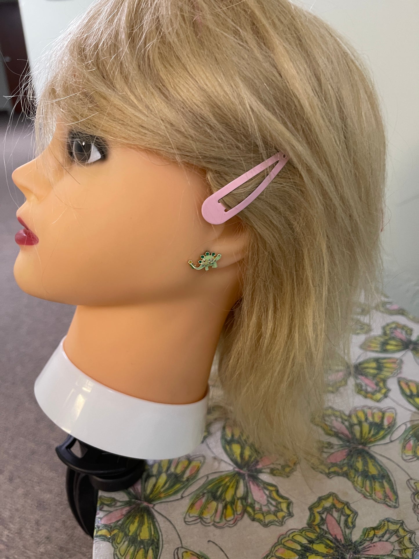 Christmas LIghts Dinosaur Stud EarringsPink tiful of LOVE