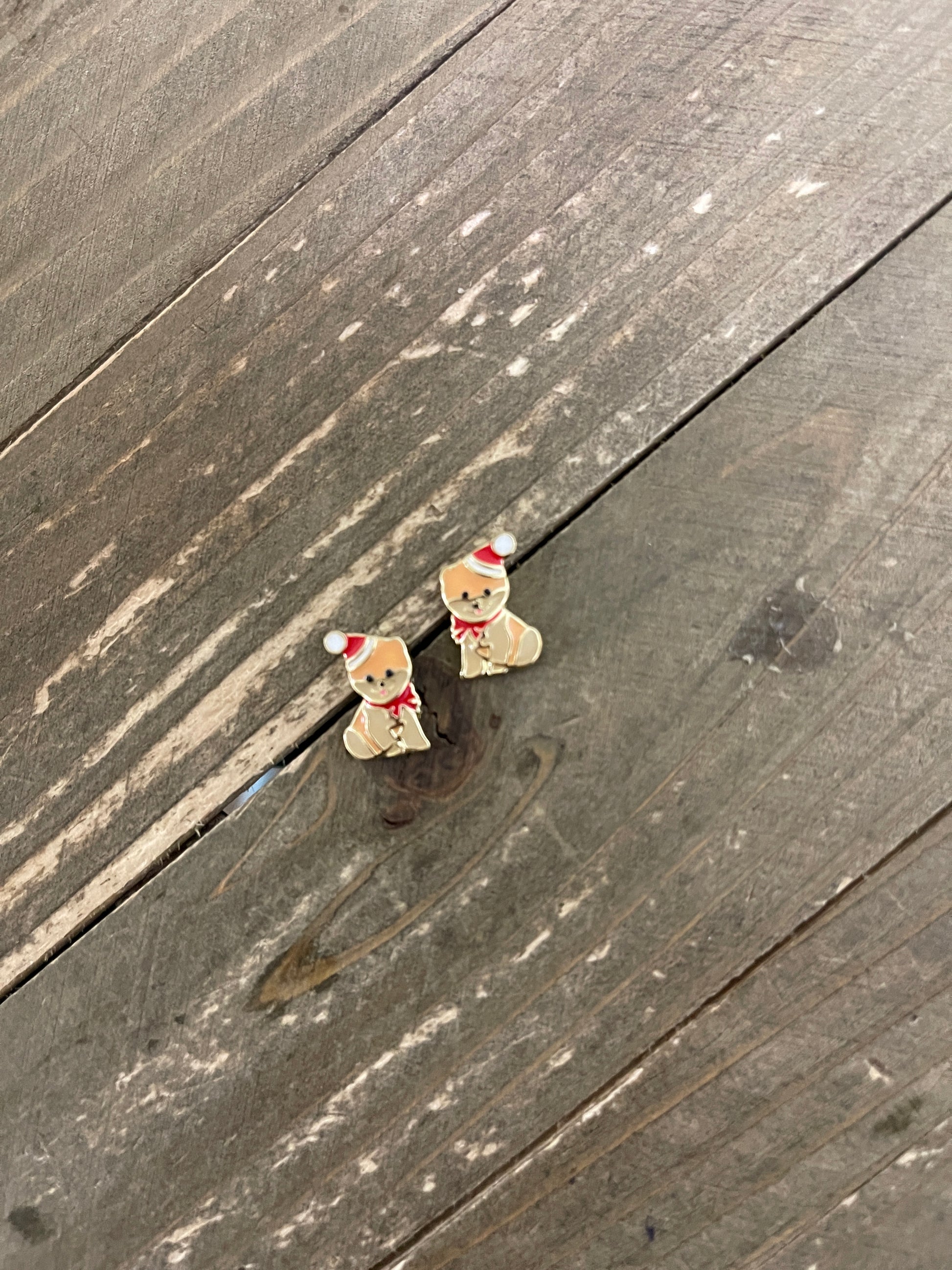 Christmas Pomeranian Stud EarringsPink tiful of LOVE