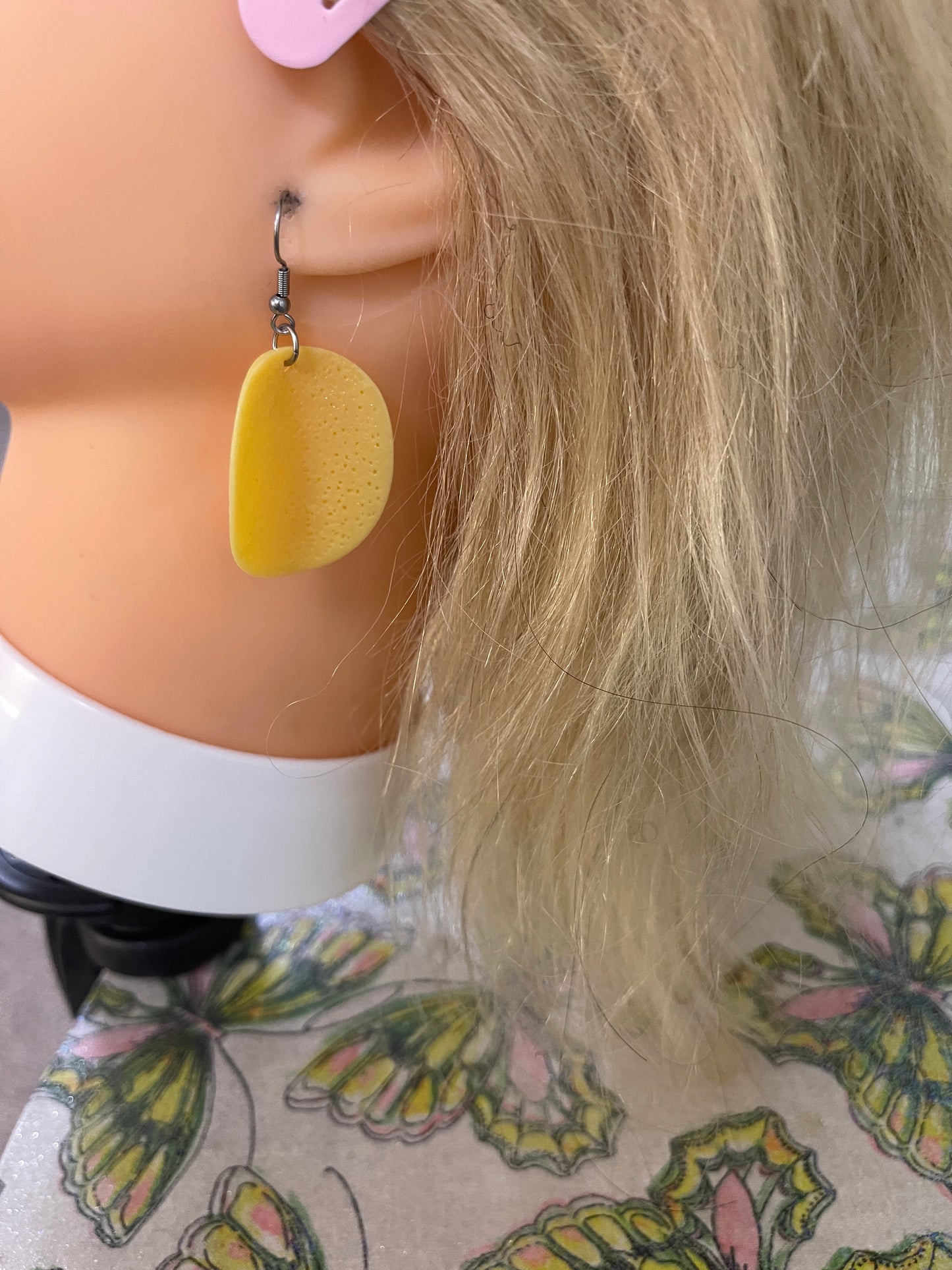 Potato Chip Wire EarringsPink tiful of LOVE