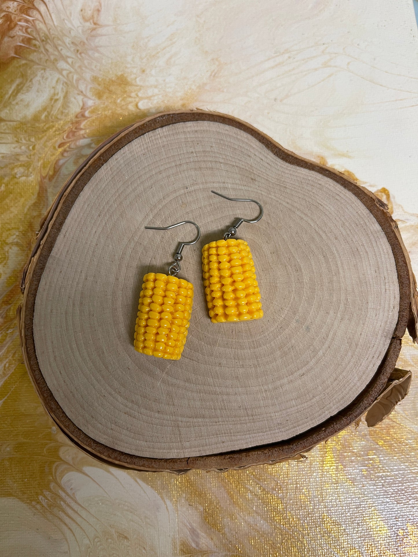 Corn on the Cob Wire EarringsPink tiful of LOVE
