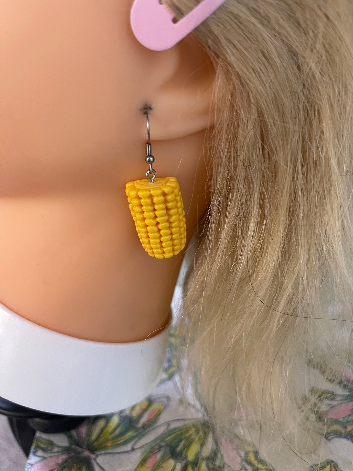 Corn on the Cob Wire EarringsPink tiful of LOVE