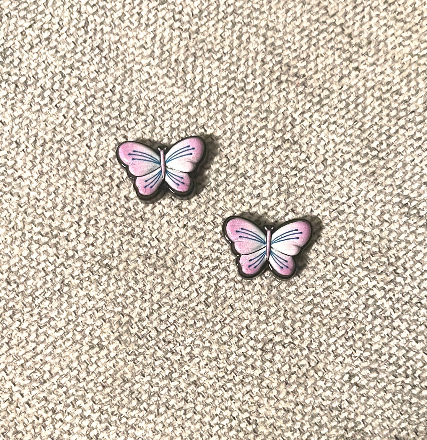 Vibrant Purple, outline in black Butterfly EarringsPink tiful of LOVE