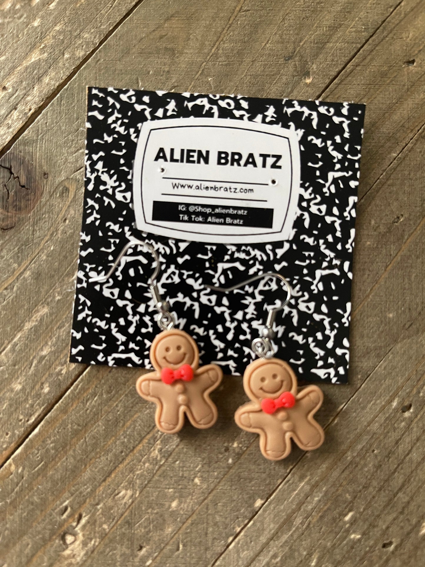 Gingerbread Man EarringsPink tiful of LOVE