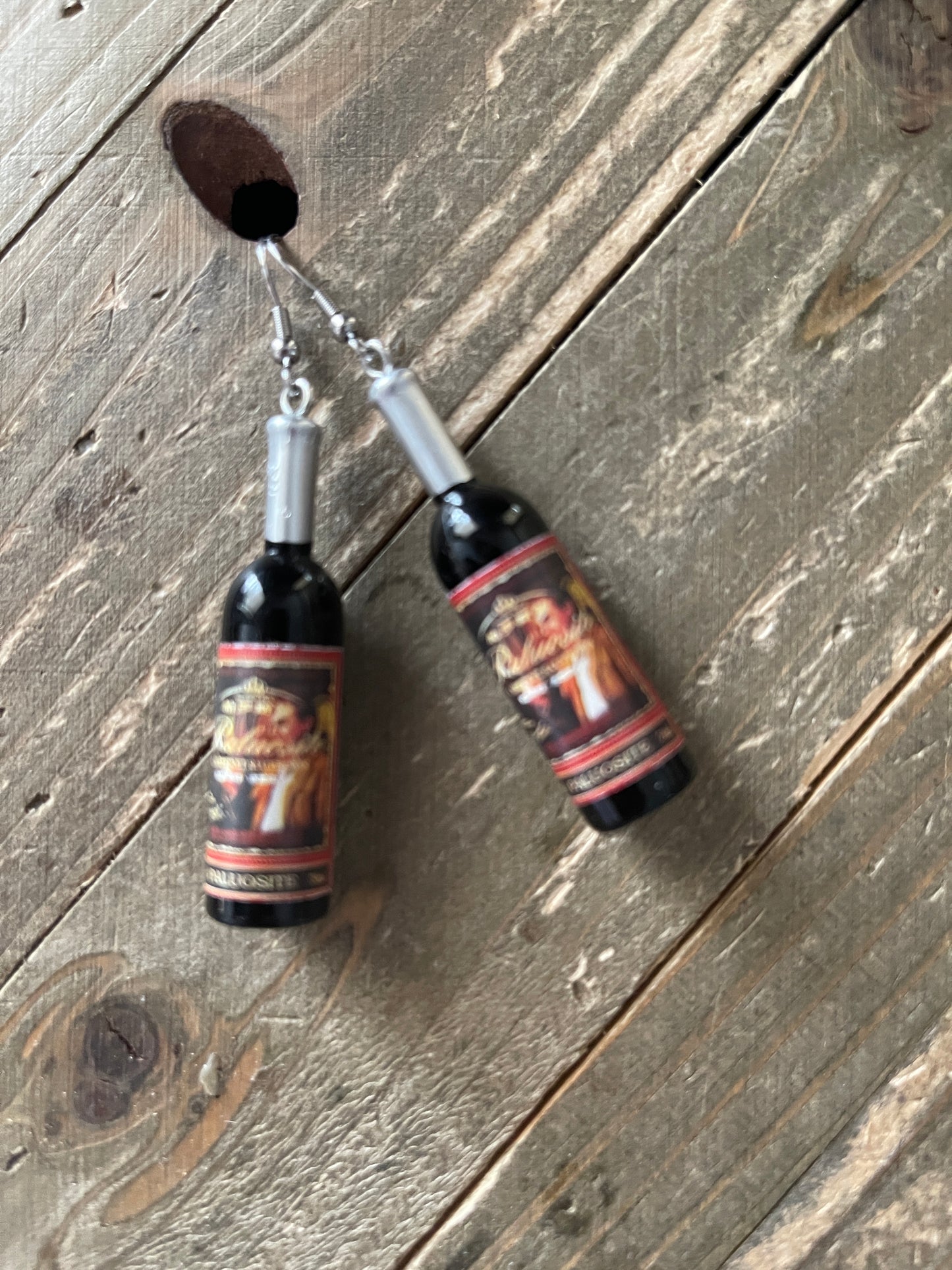 Wine Bottle EarringsPink tiful of LOVE