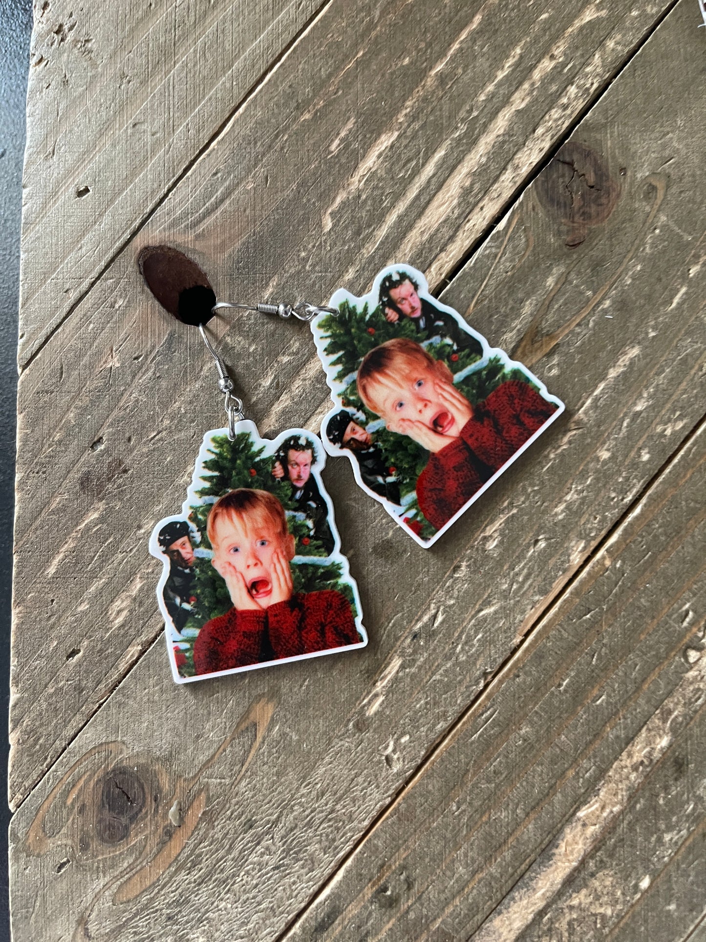Home Alone Wire EarringsPink tiful of LOVE