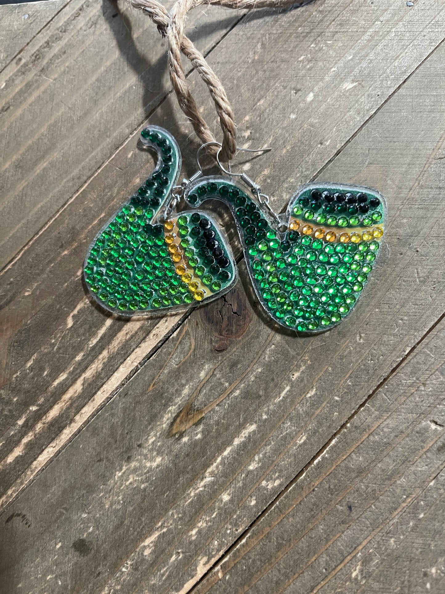 St. Patrick's Day Diamond Painting Wire Earrings (3 to choose)Pink tiful of LOVE