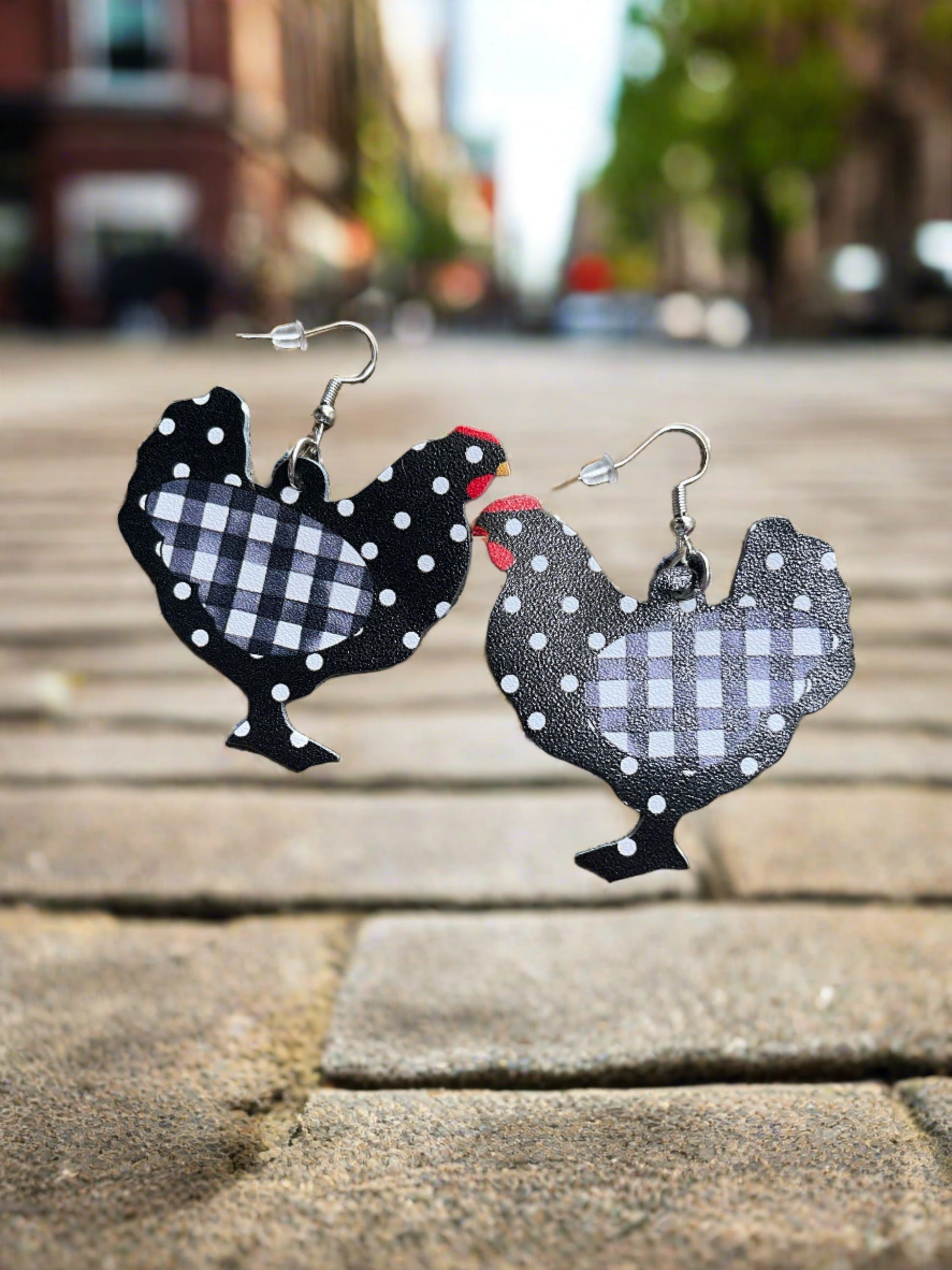Funny Farmhouse-Chicken Wire earringsPink tiful of LOVE