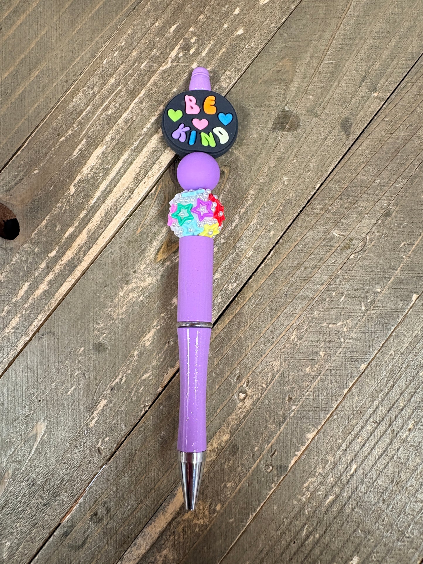 Be Kind Beaded Bling Pen – Inspirational Rainbow Statement Pen