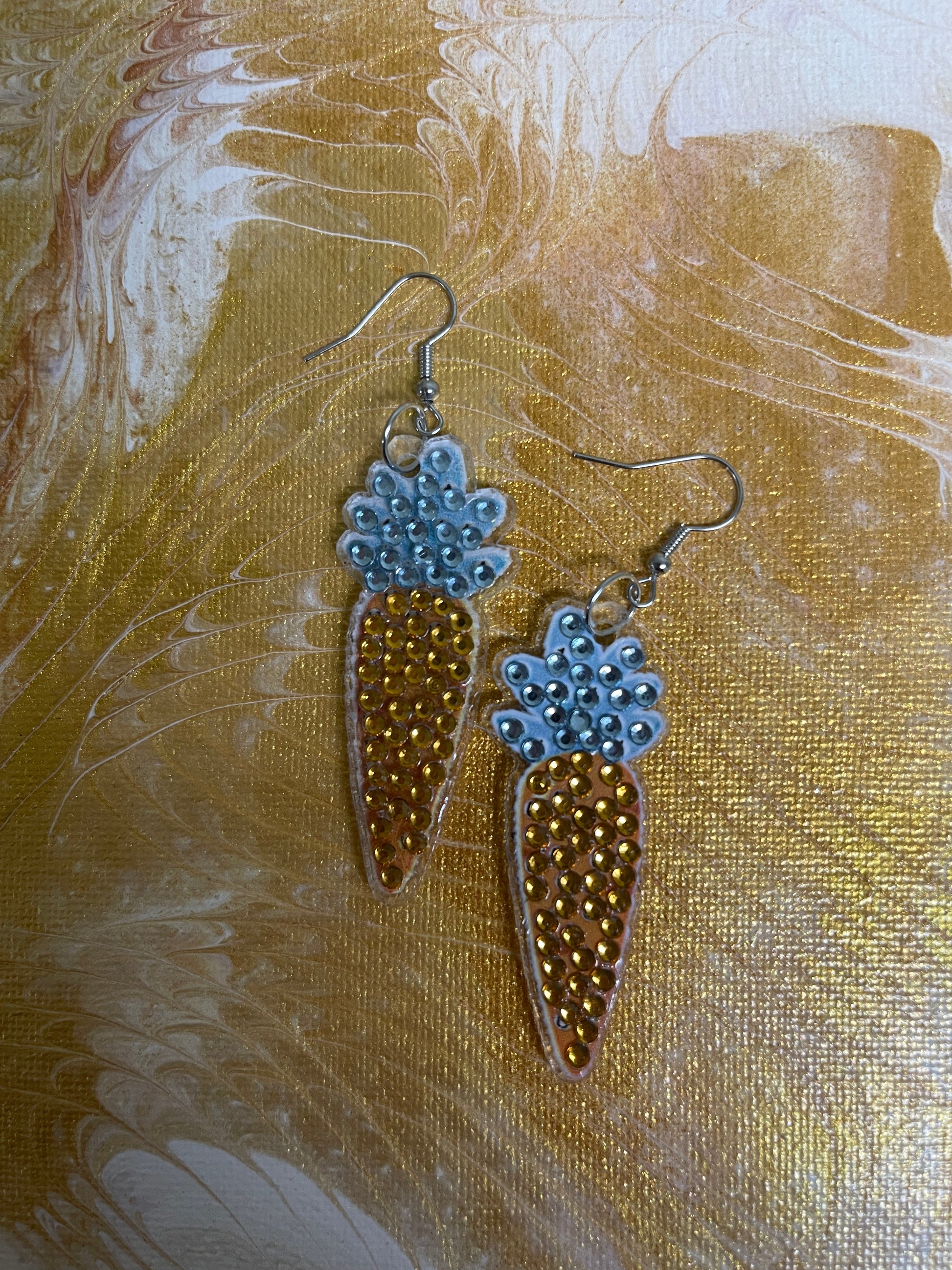 Easter Diamond Painting Wire EarringsPink tiful of LOVE