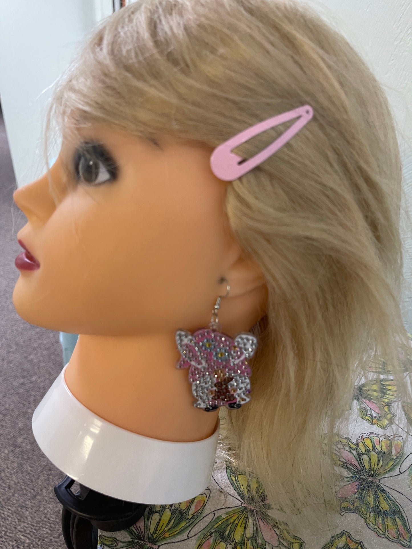 Easter Diamond Painting Wire EarringsPink tiful of LOVE