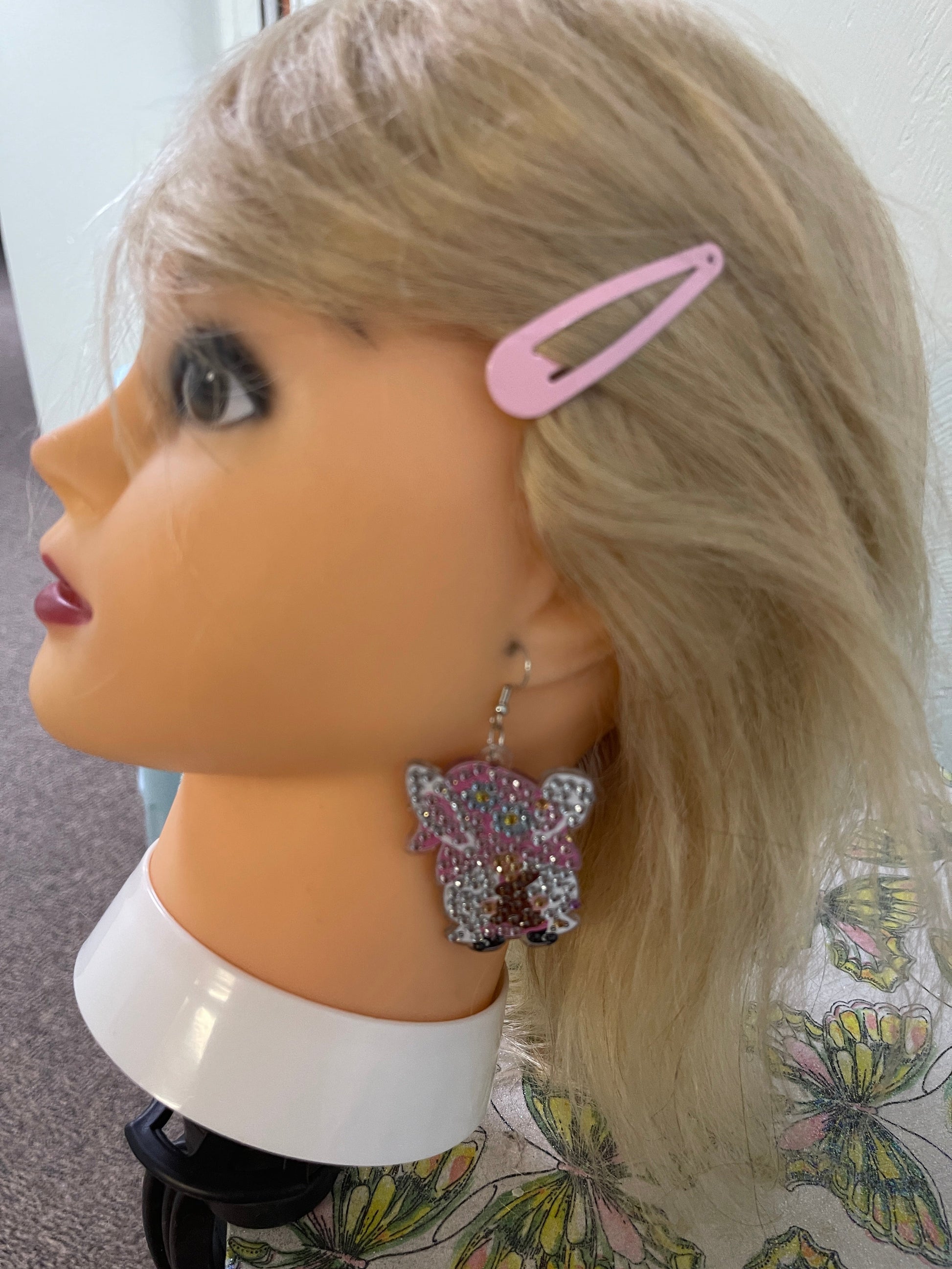 Easter Diamond Painting Wire EarringsPink tiful of LOVE