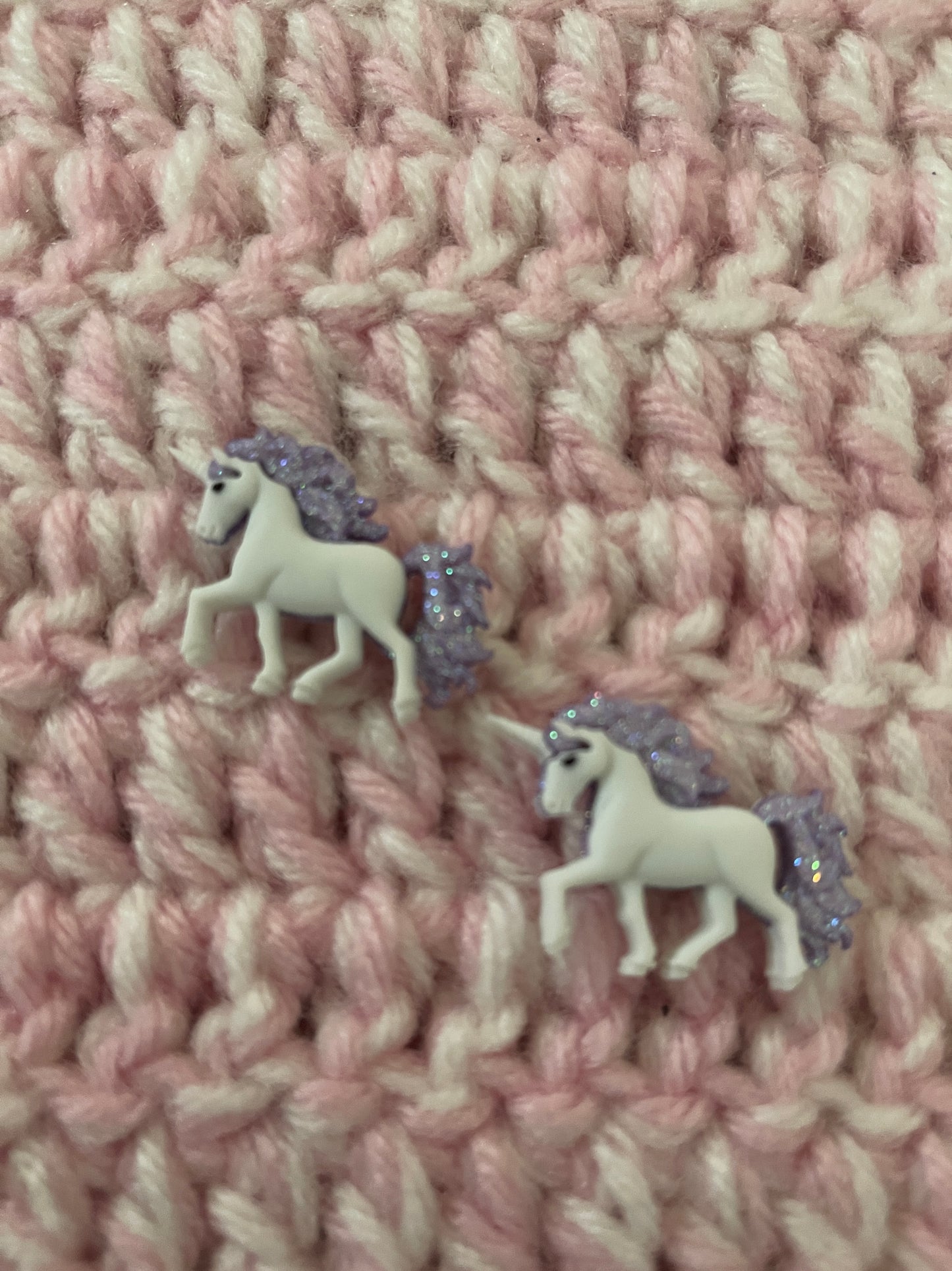 Enchanted Unicorn-Purple Love Post EarringsPink tiful of LOVE