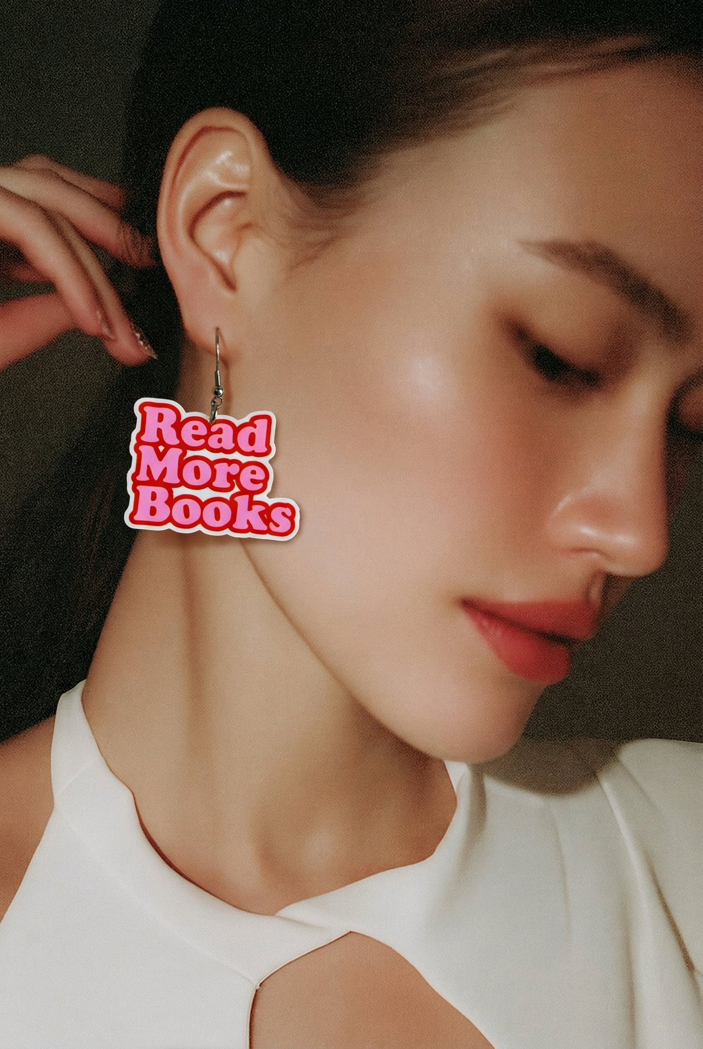 Read More Books Wire Earrings