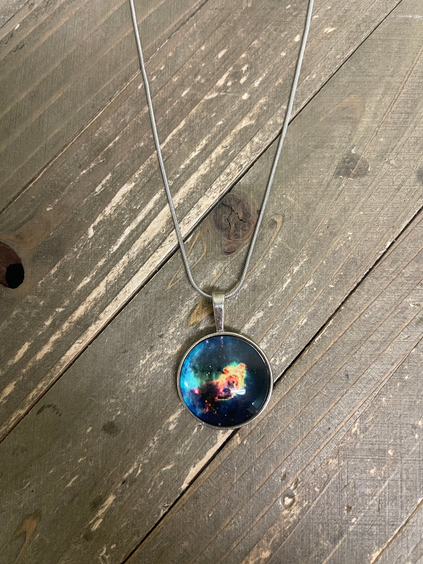 Cosmic Sky Pendant on a Silver ChainPink tiful of LOVE