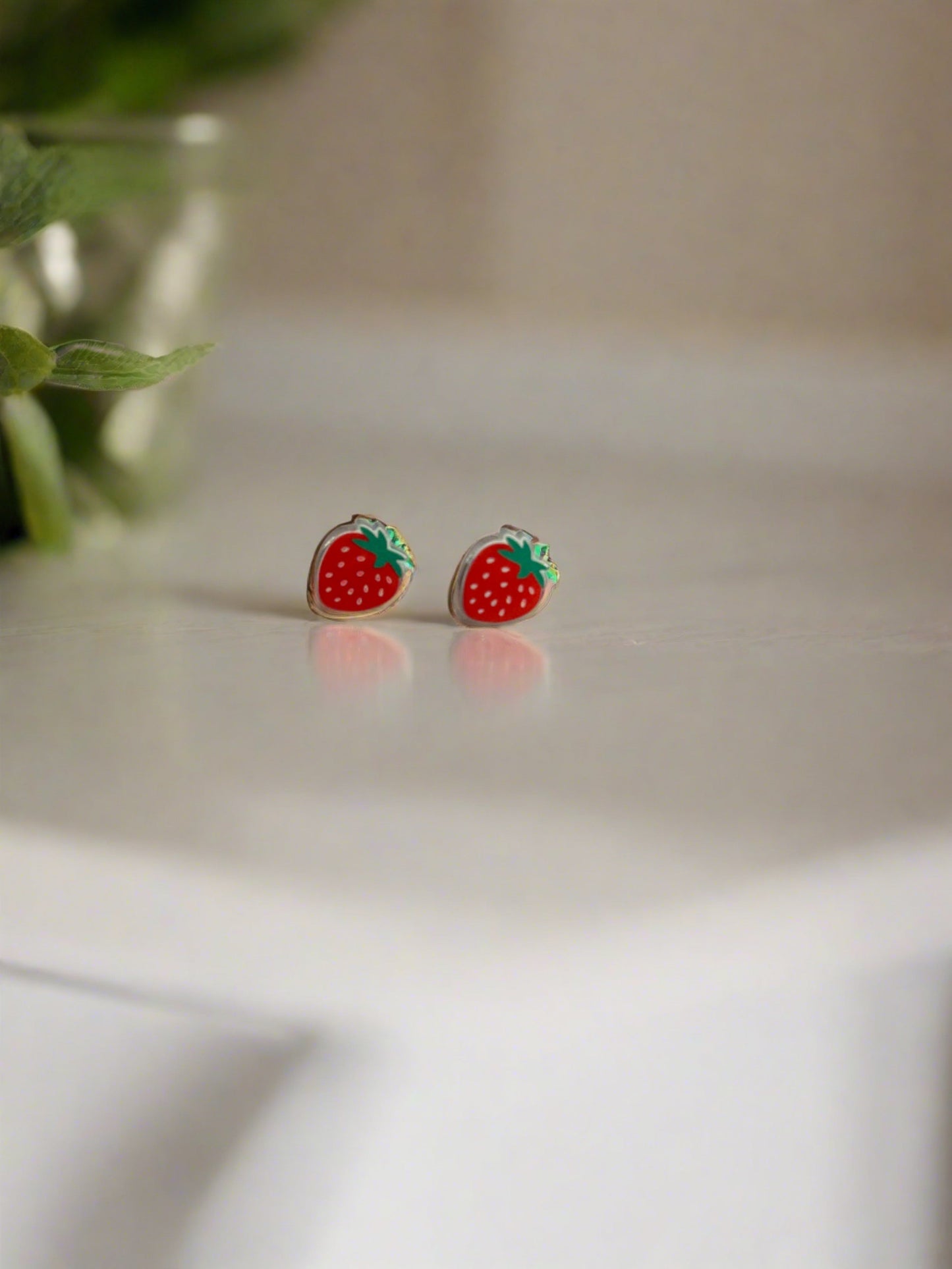 Strawberry Stud EarringsPink tiful of LOVE