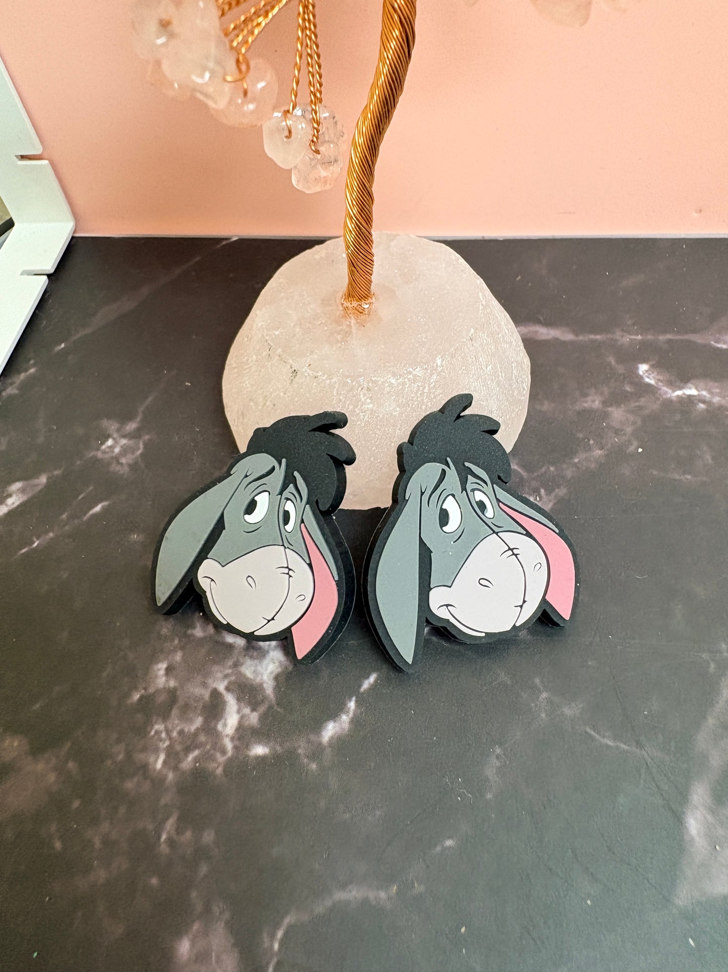 Sweet Grey Donkey Post Earrings – Cute Character-Inspired Studs
