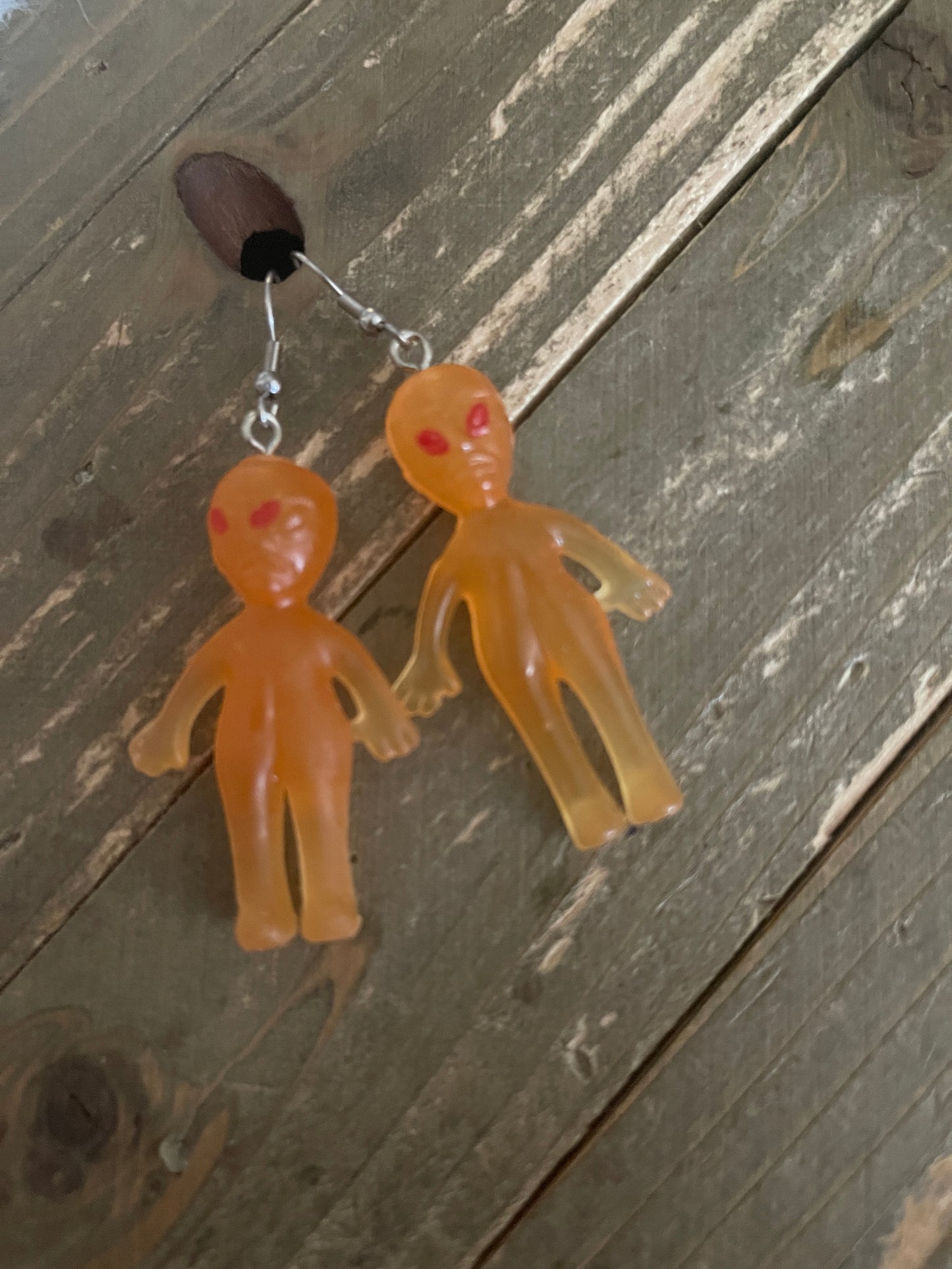Orange Alien Wire EarringsPink tiful of LOVE