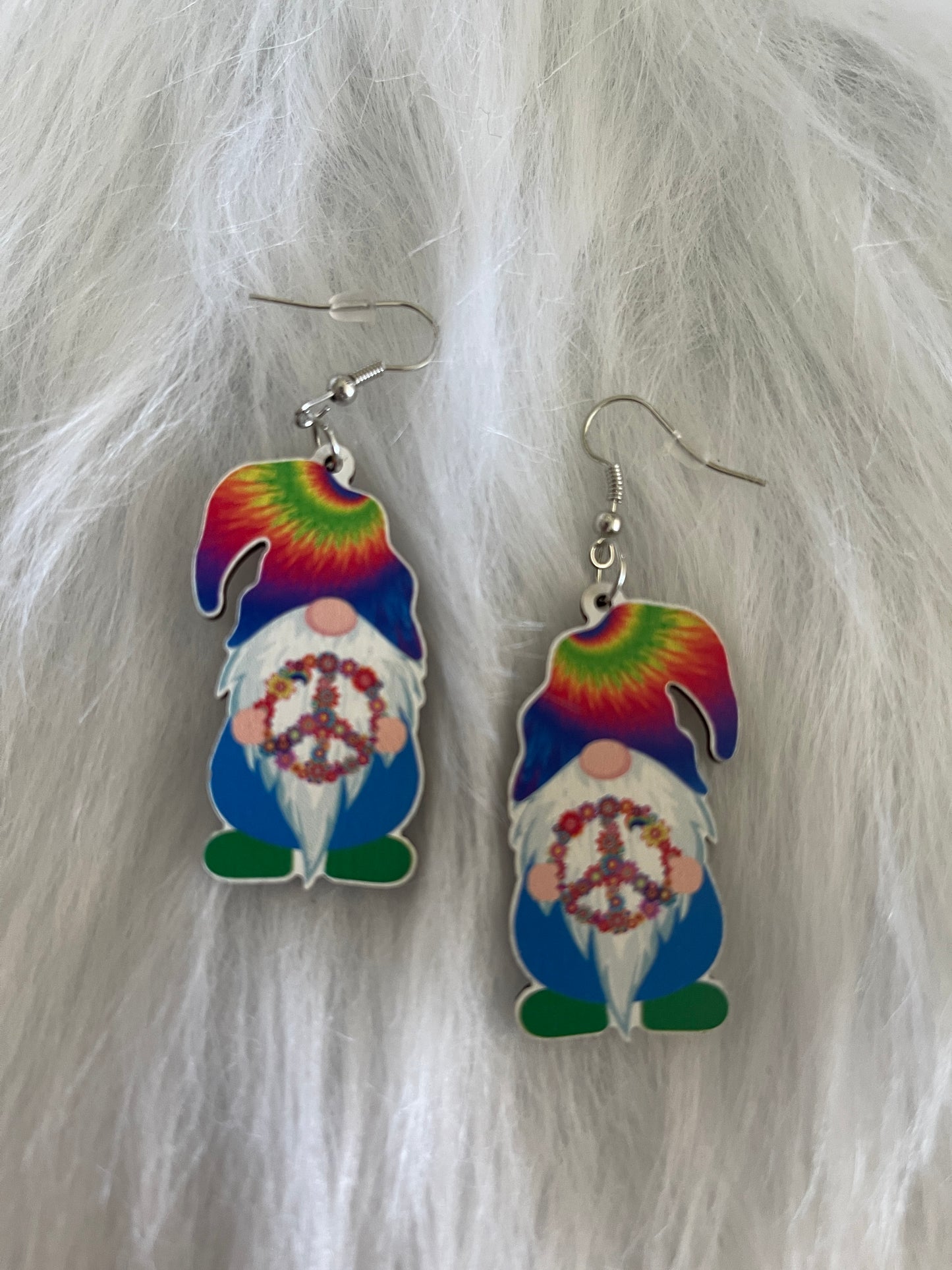 Hippie Gnome Wire earringsPink tiful of LOVE