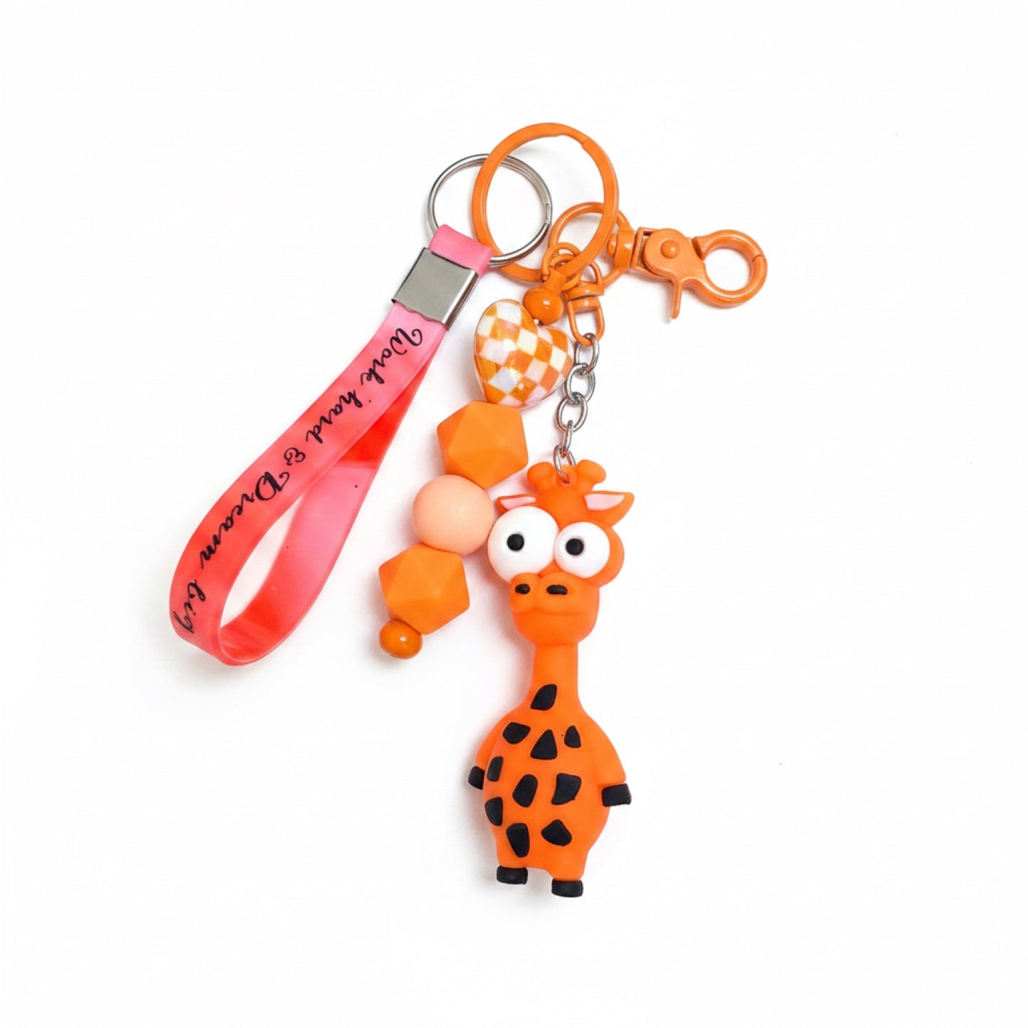 Giraffe Keychain Wristlet