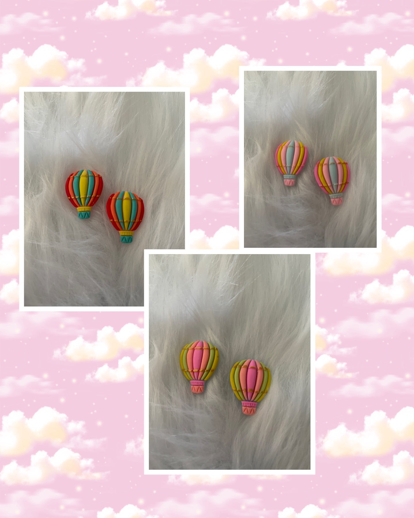Up, UP and AWAY Balloon Collection Post EarringsPink tiful of LOVE