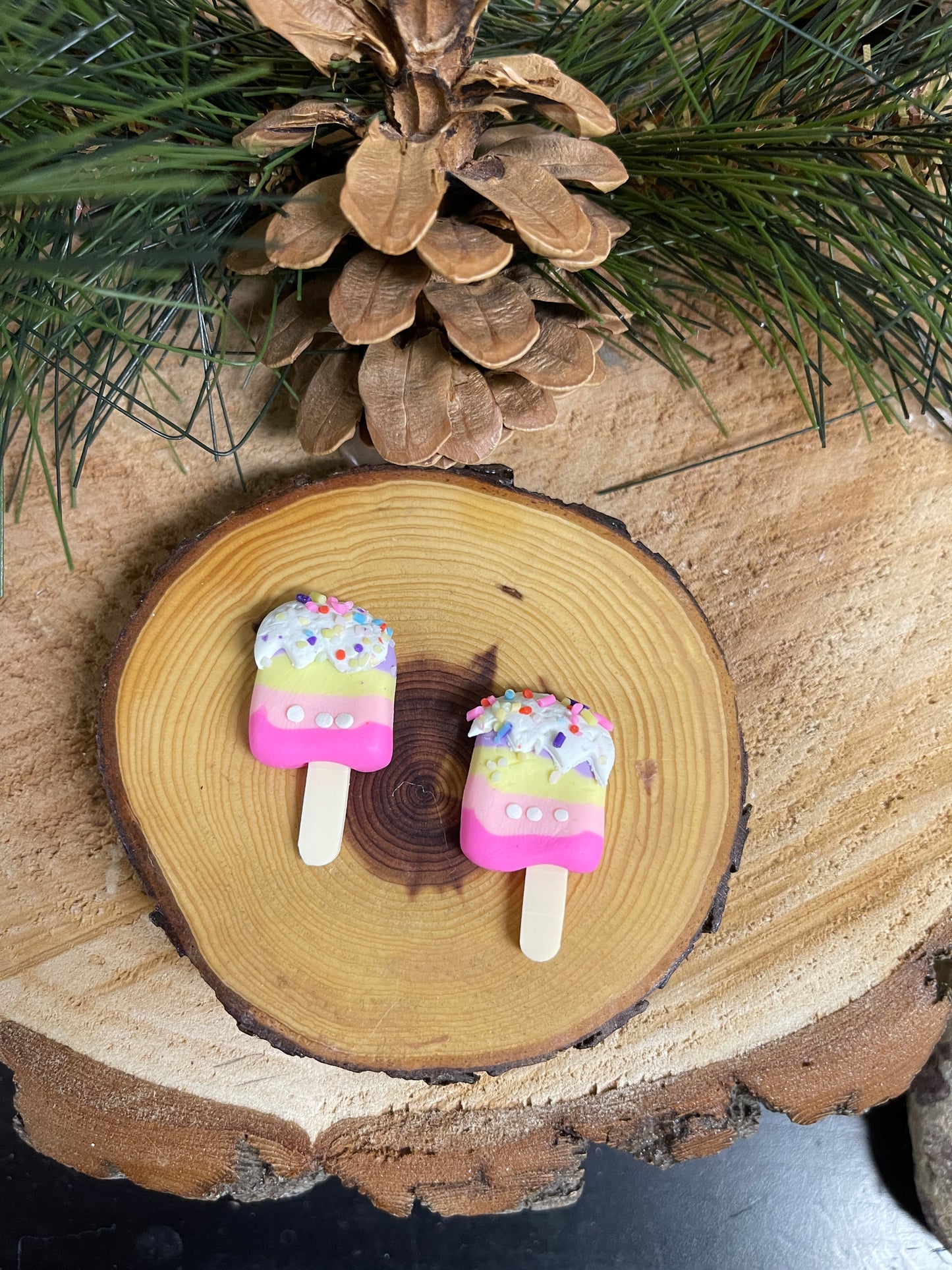 Glitter Ice Cream Treats Post Earrings (6 to choose from)Pink tiful of LOVE