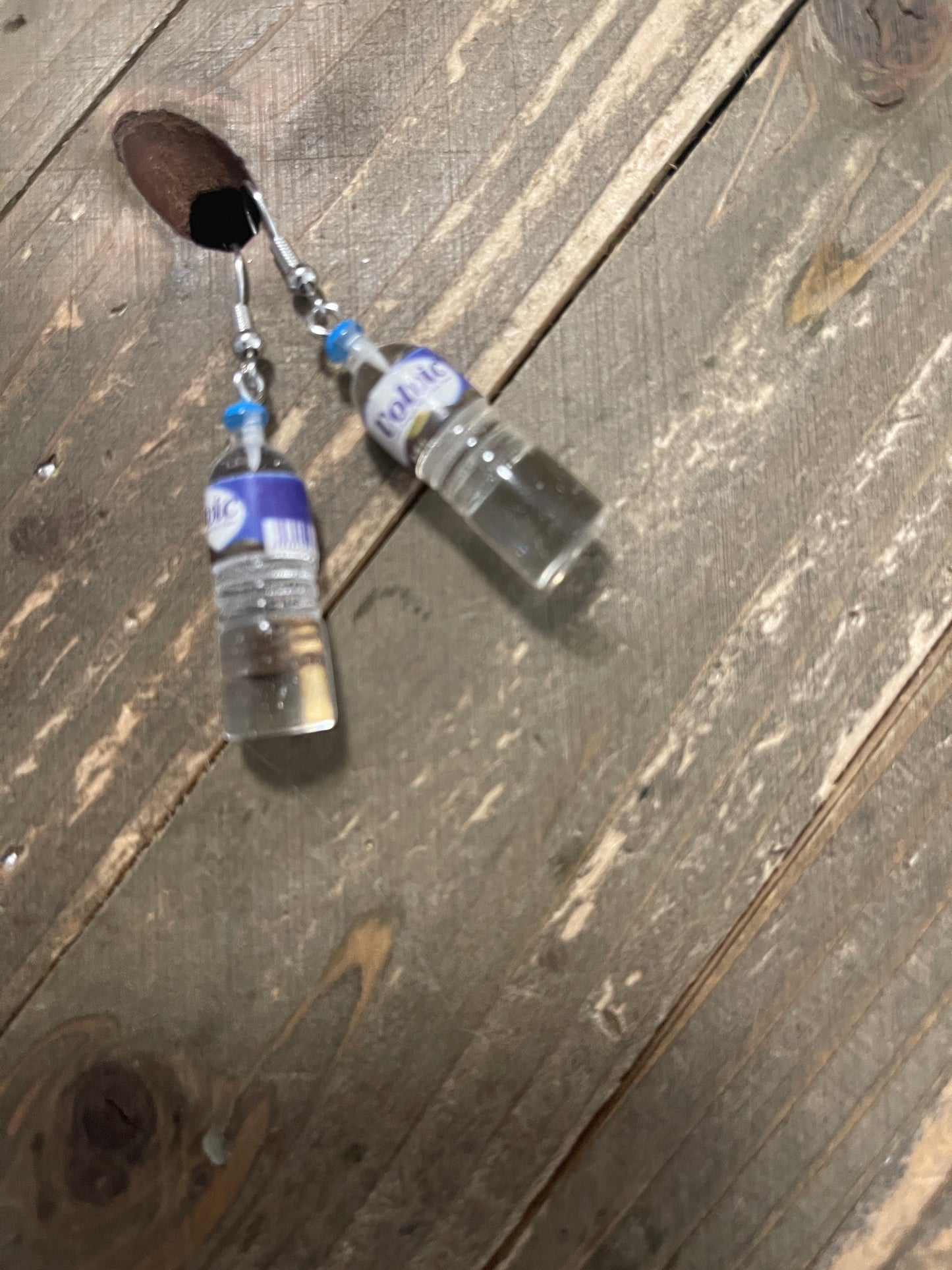 Bottle of Water Wire EarringsPink tiful of LOVE