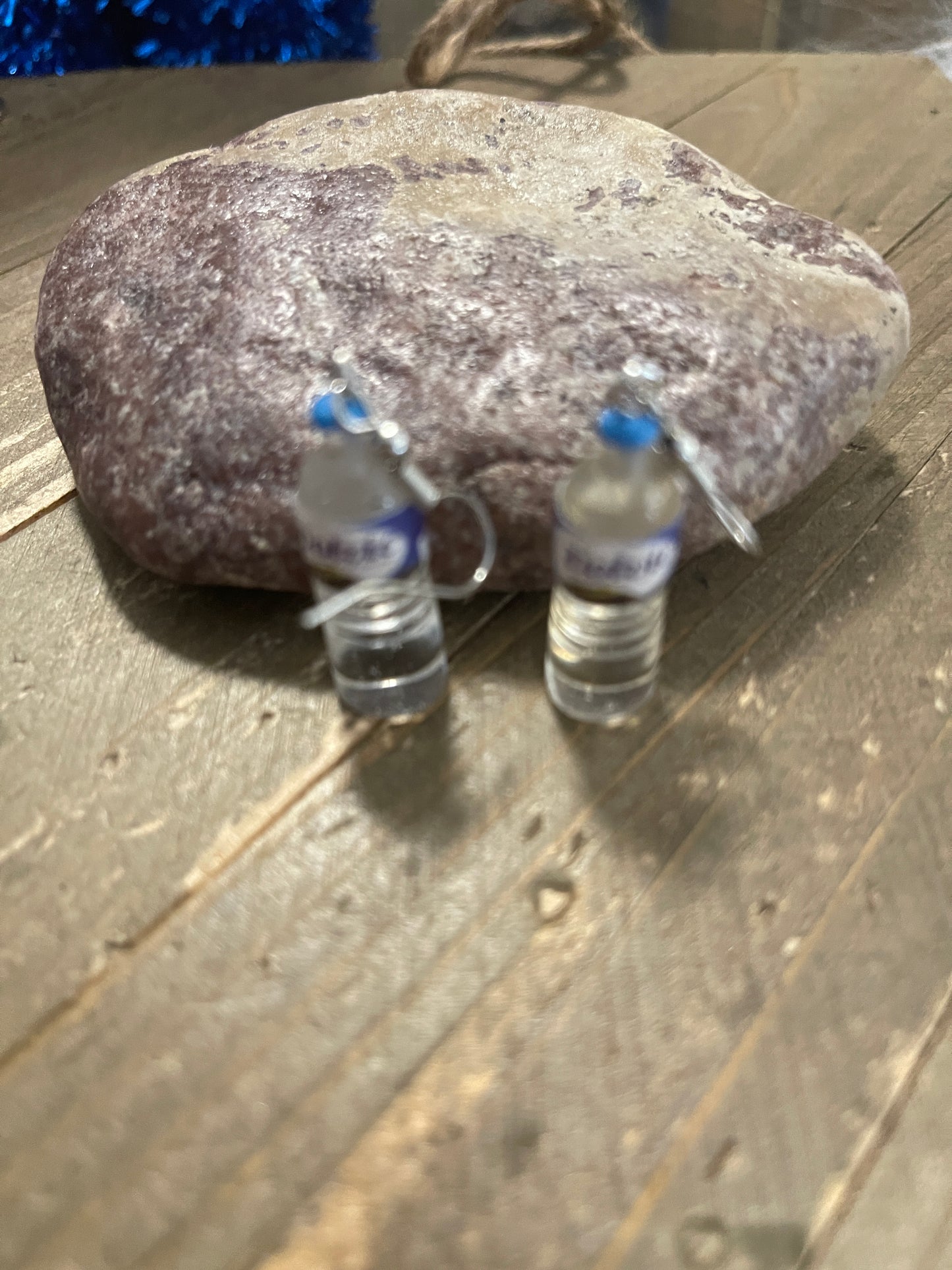 Bottle of Water Wire EarringsPink tiful of LOVE