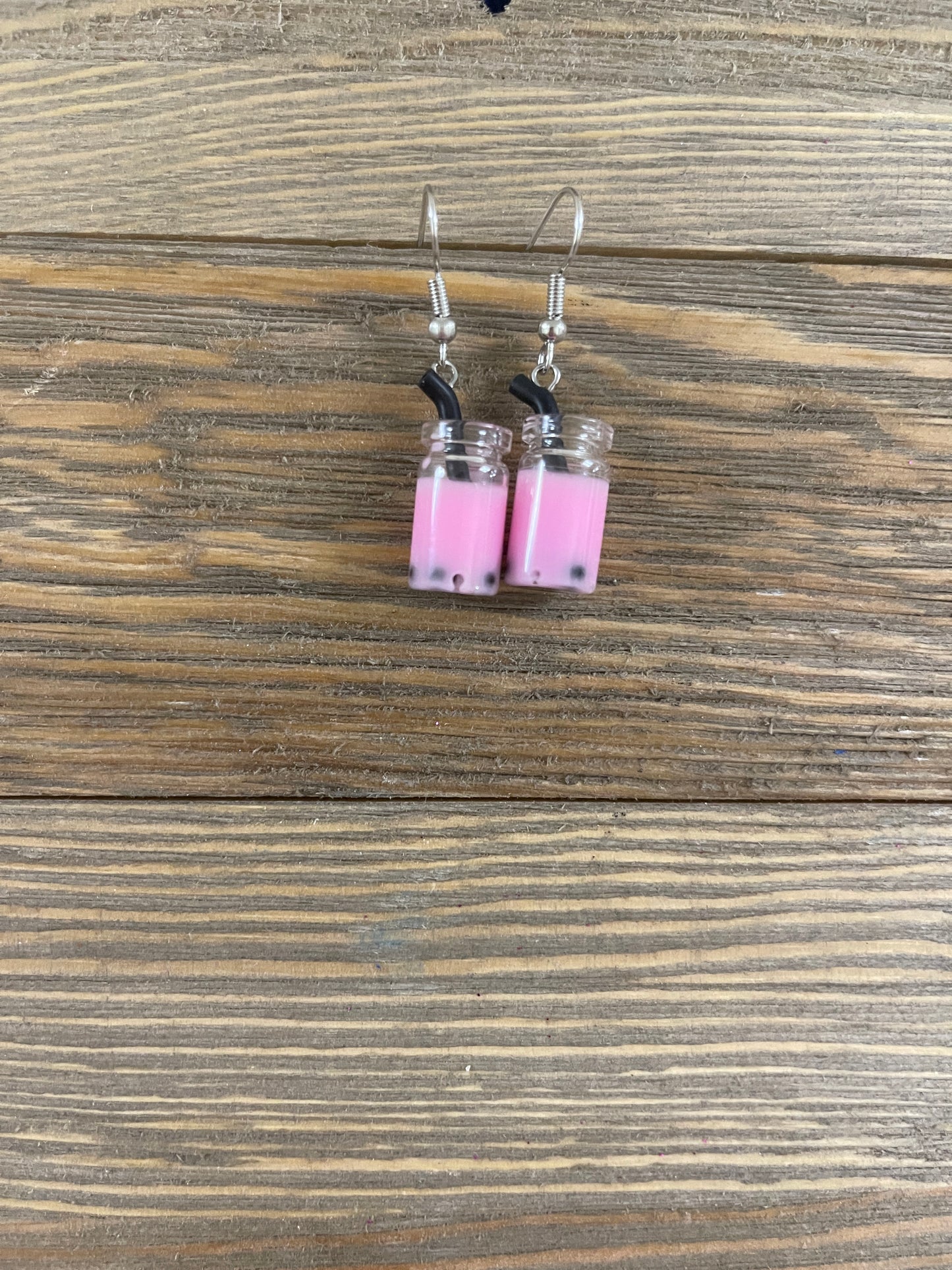 Bubble Tea charm Wire EarringPink tiful of LOVE