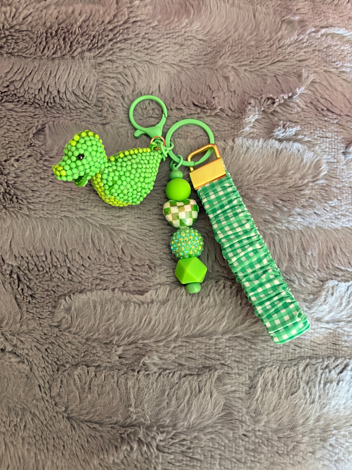 Green Dragon Wristlet Keychain
