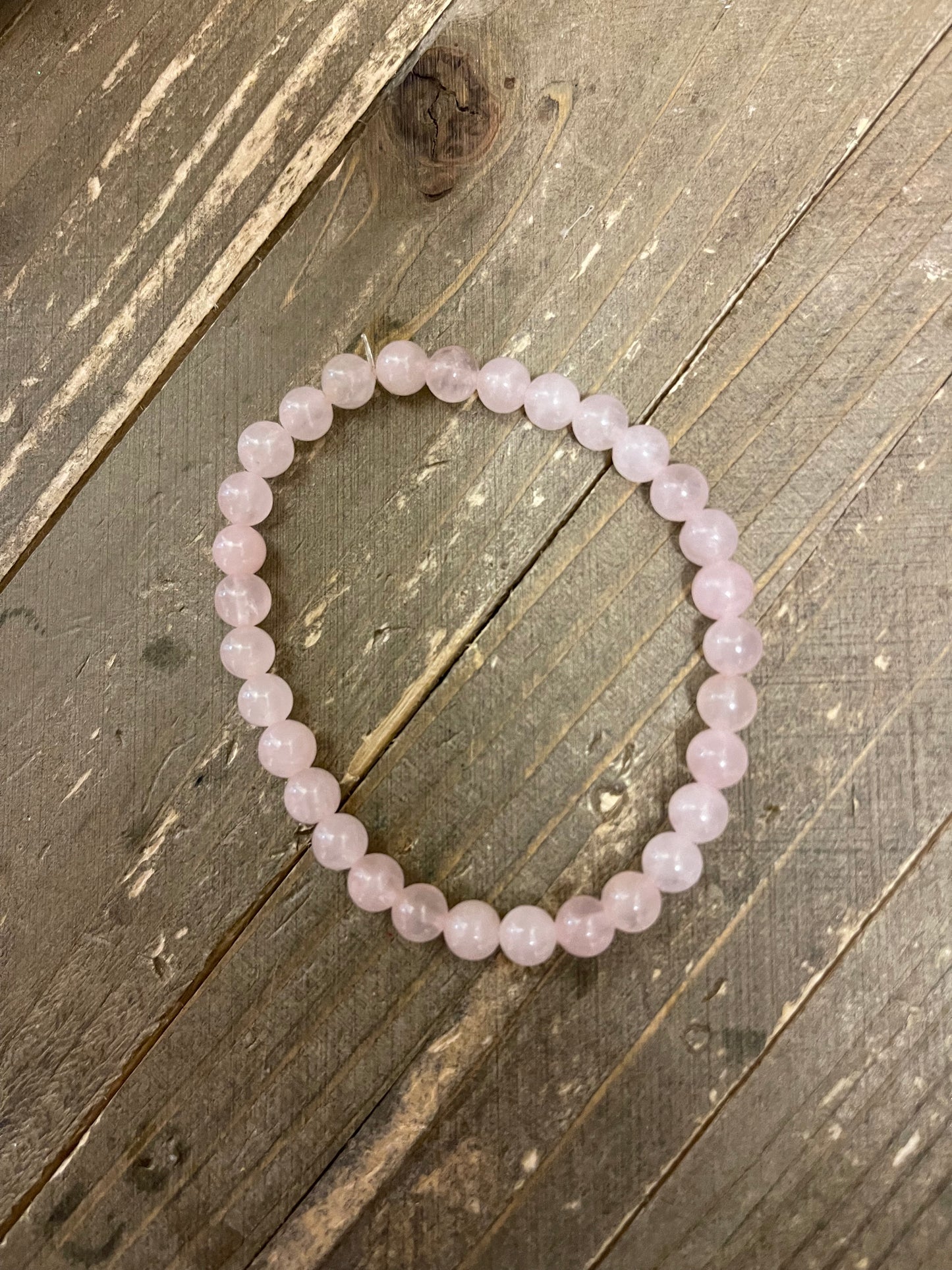 Madagascar Rose Quartz Beaded Elastic/Stretch BraceletPink tiful of LOVE