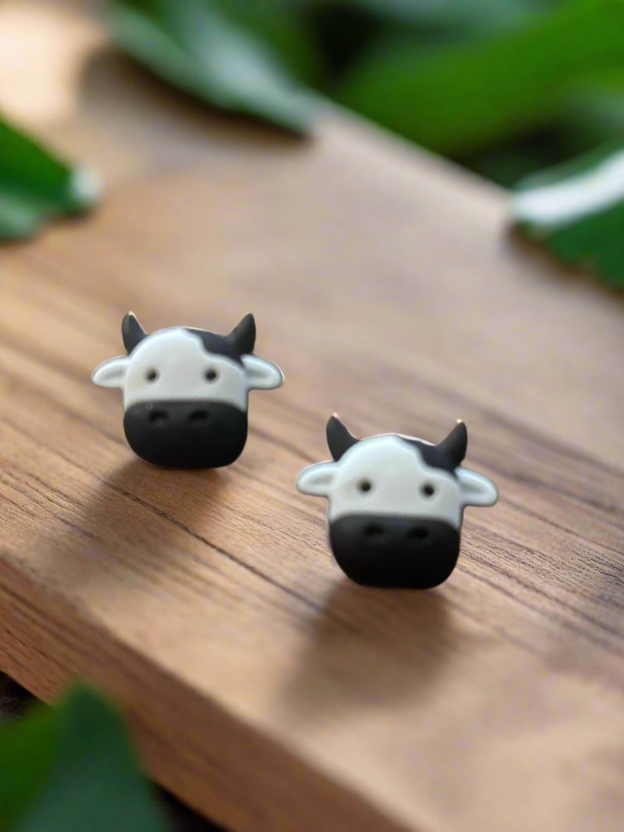 Cow head Post EarringsPink tiful of LOVE