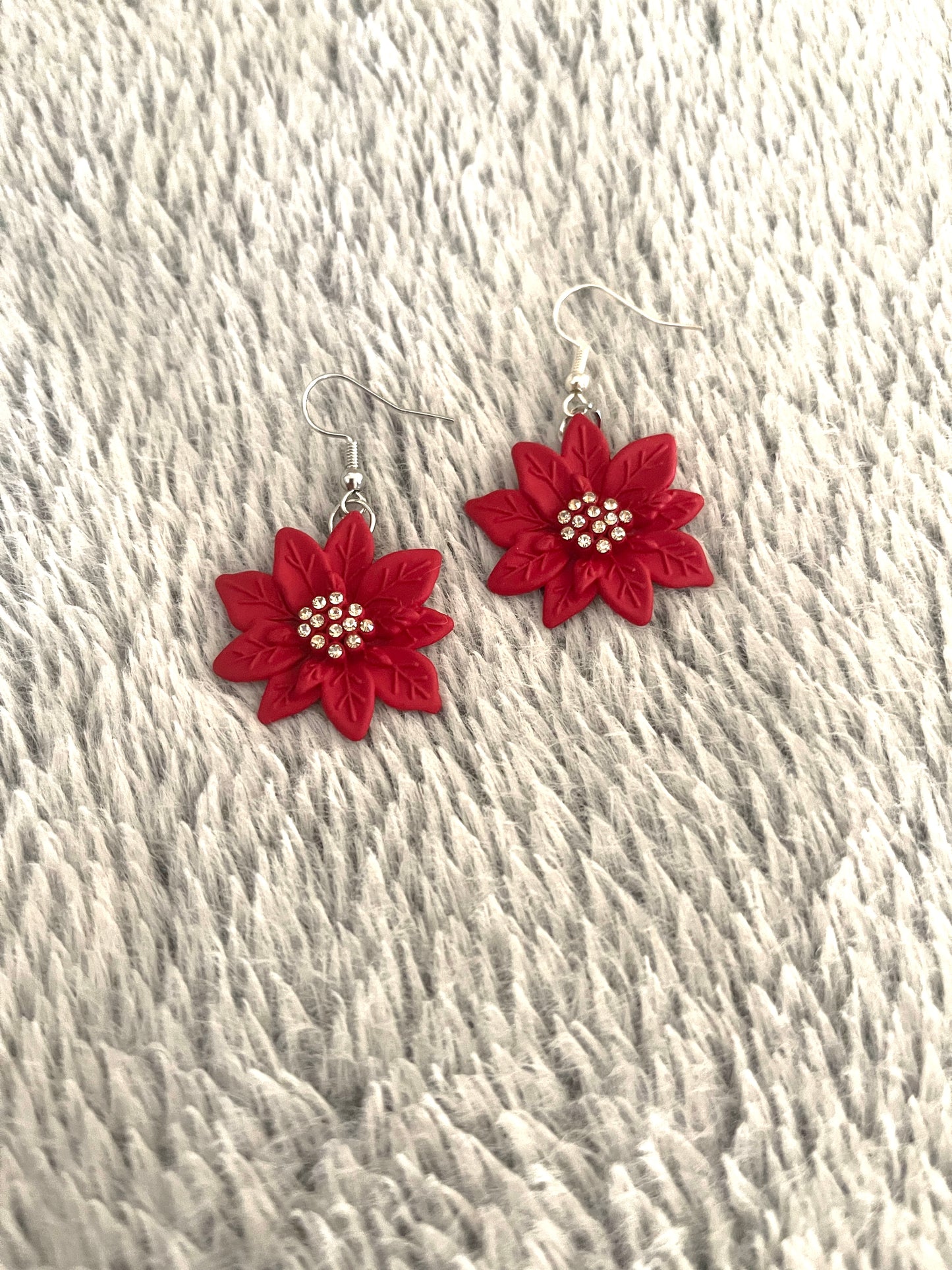 Poinsettia Charms Wire EarringsPink tiful of LOVE