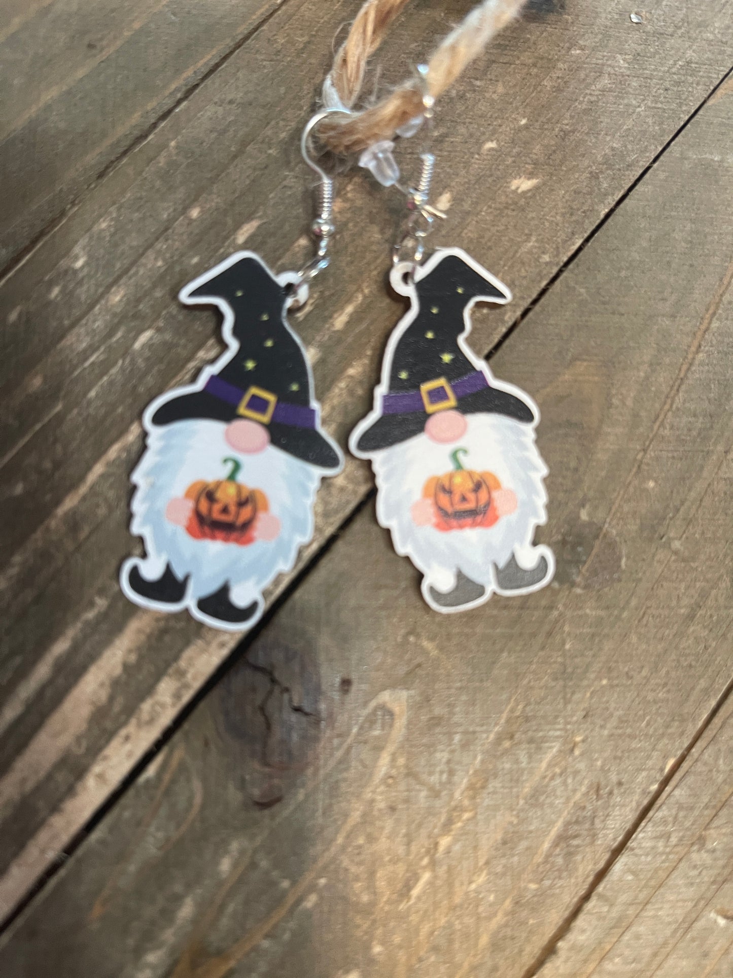 Pumpkin Gnome Wire earringsPink tiful of LOVE