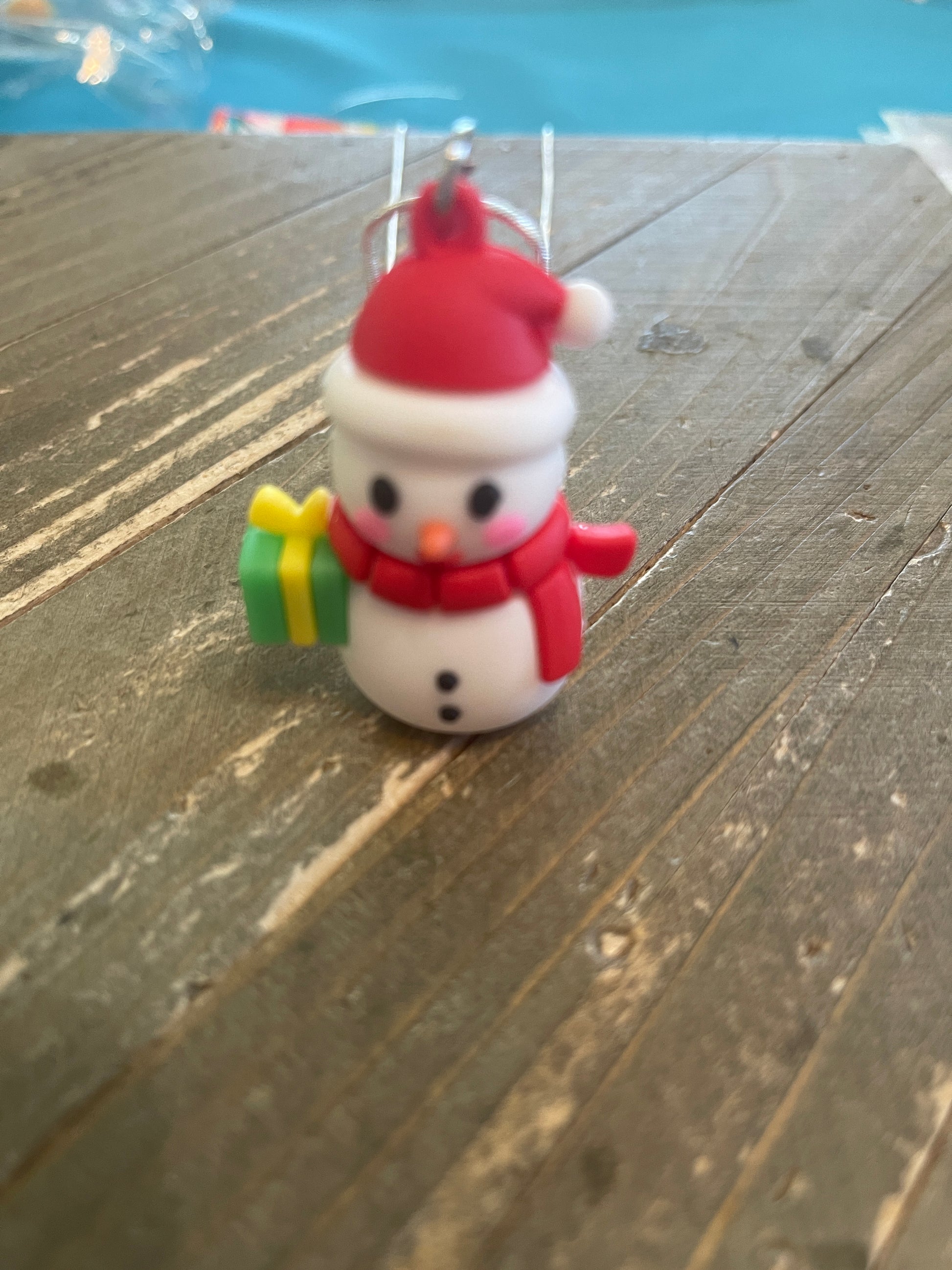 Snowman Pendant on a silver Chain NecklacePink tiful of LOVE