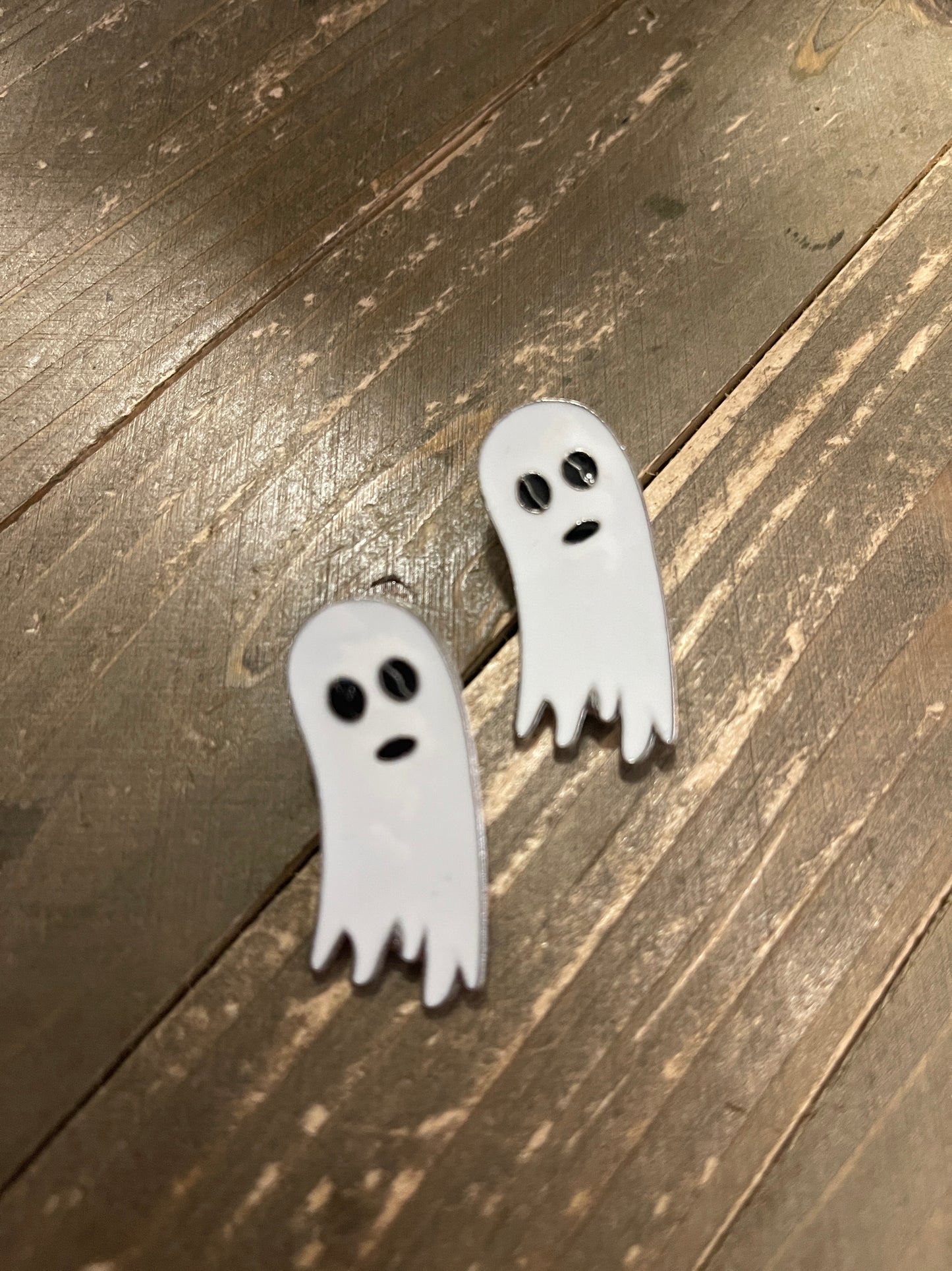 Enamel Ghost Stud EarringsPink tiful of LOVE