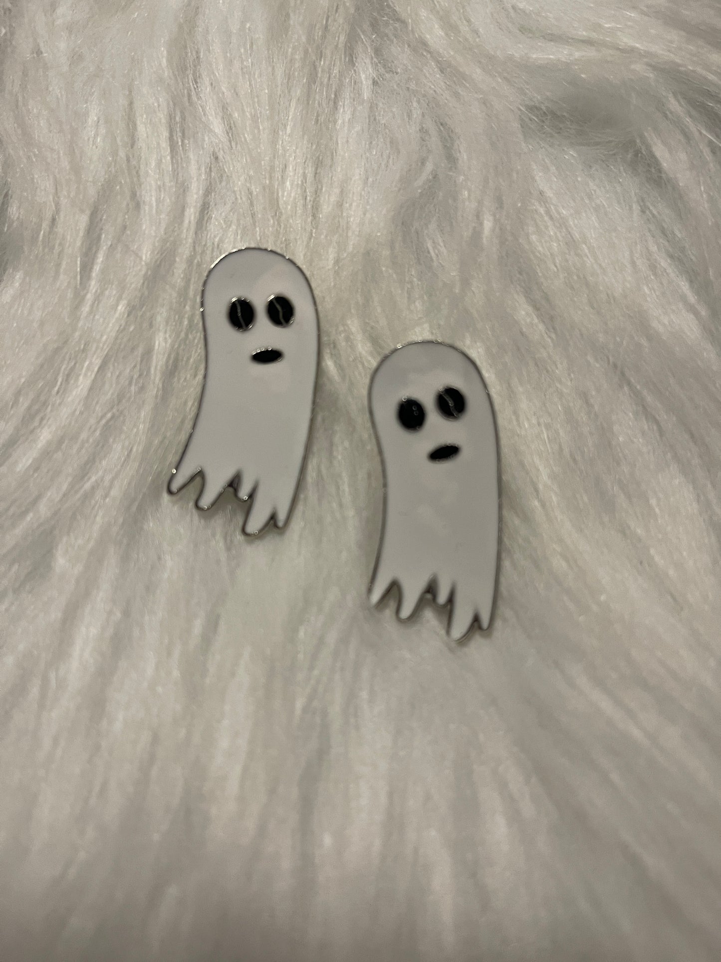 Enamel Ghost Stud EarringsPink tiful of LOVE