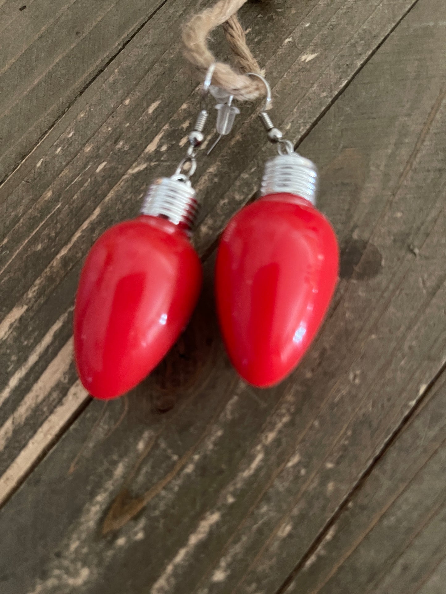 Light Up Christmas Light Wire EarringsPink tiful of LOVE