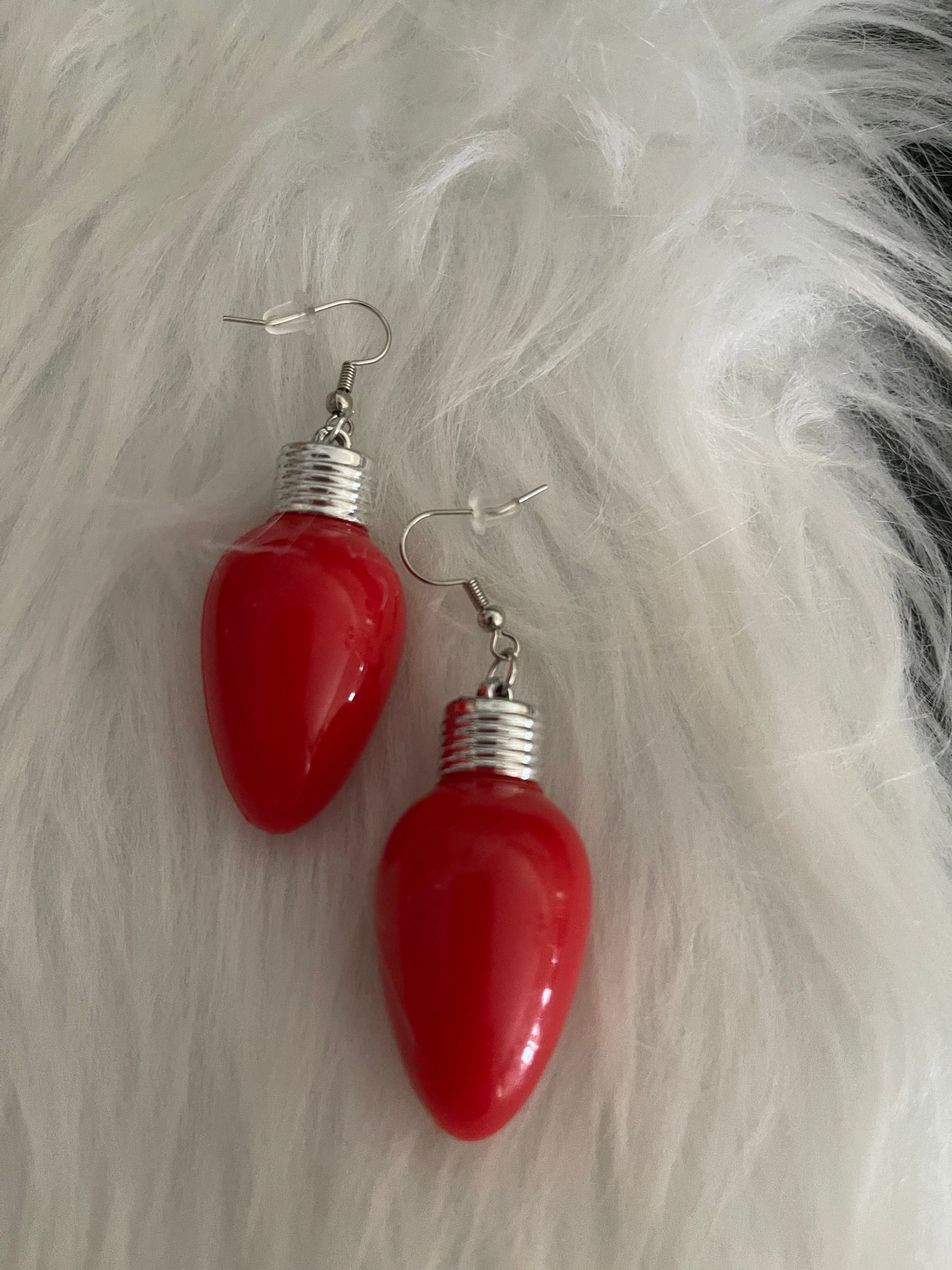 Light Up Christmas Light Wire EarringsPink tiful of LOVE