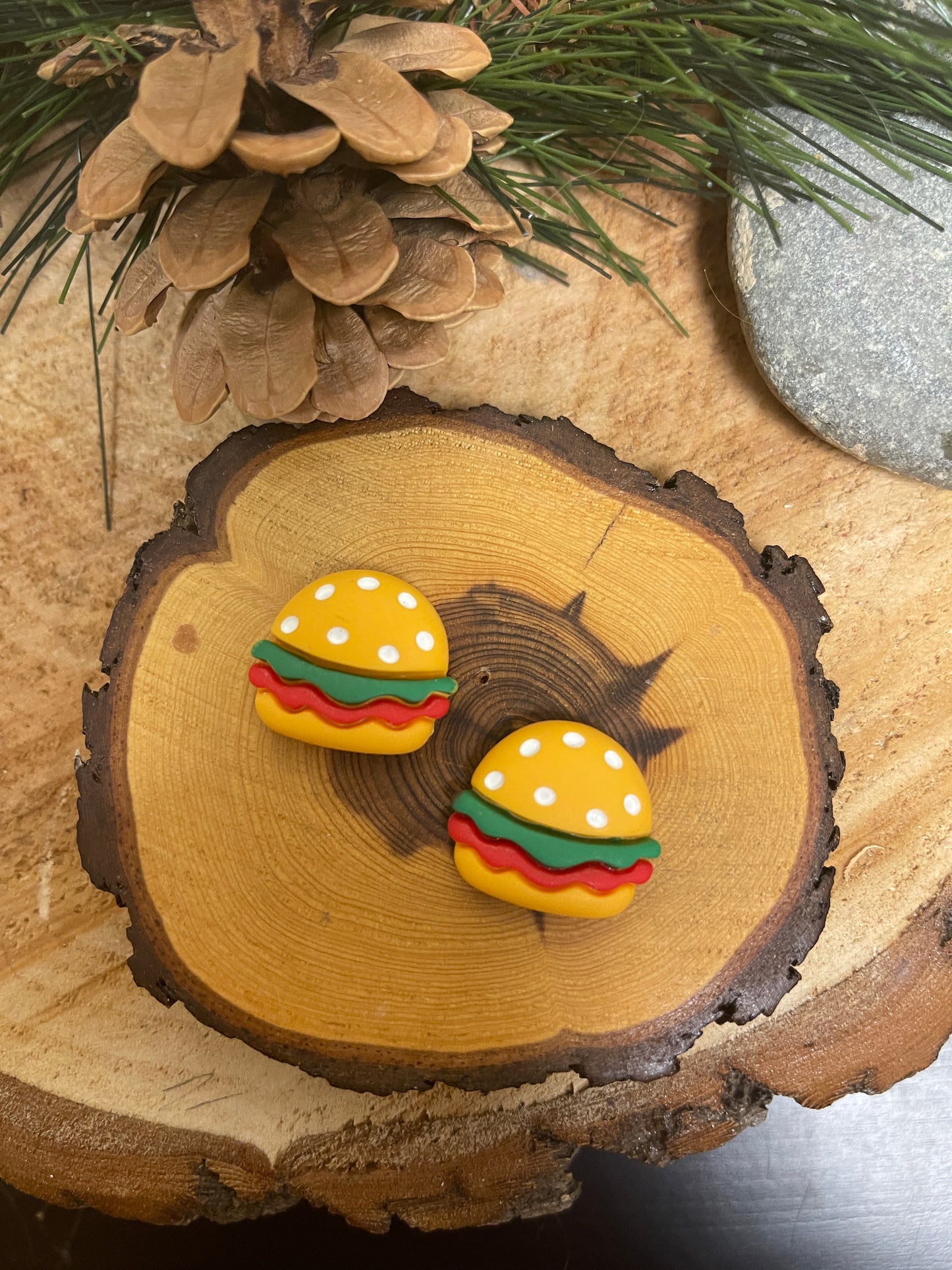 Party Food Stud Earring (6 snacks to choose)Pink tiful of LOVE