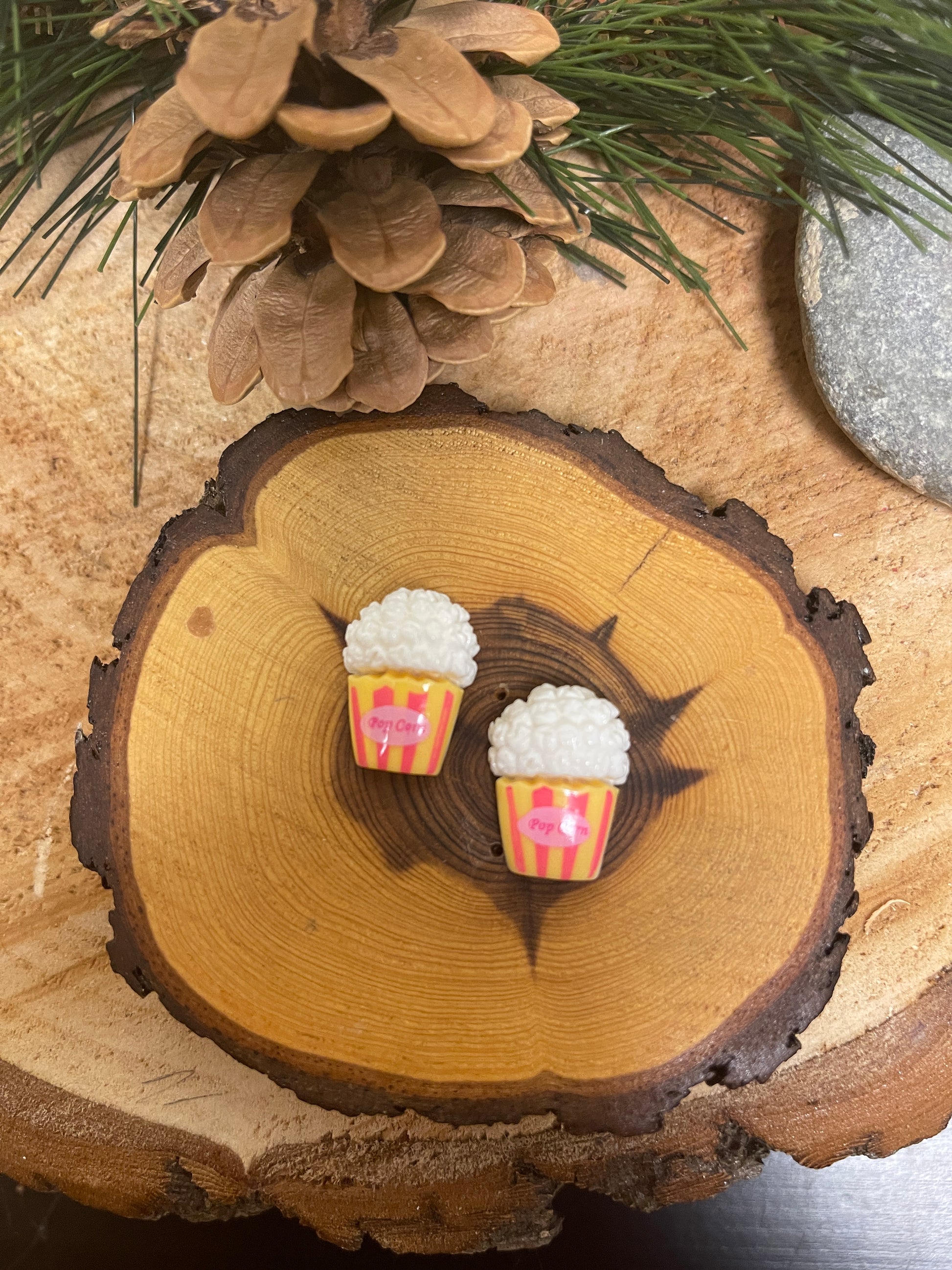 Party Food Stud Earring (6 snacks to choose)Pink tiful of LOVE