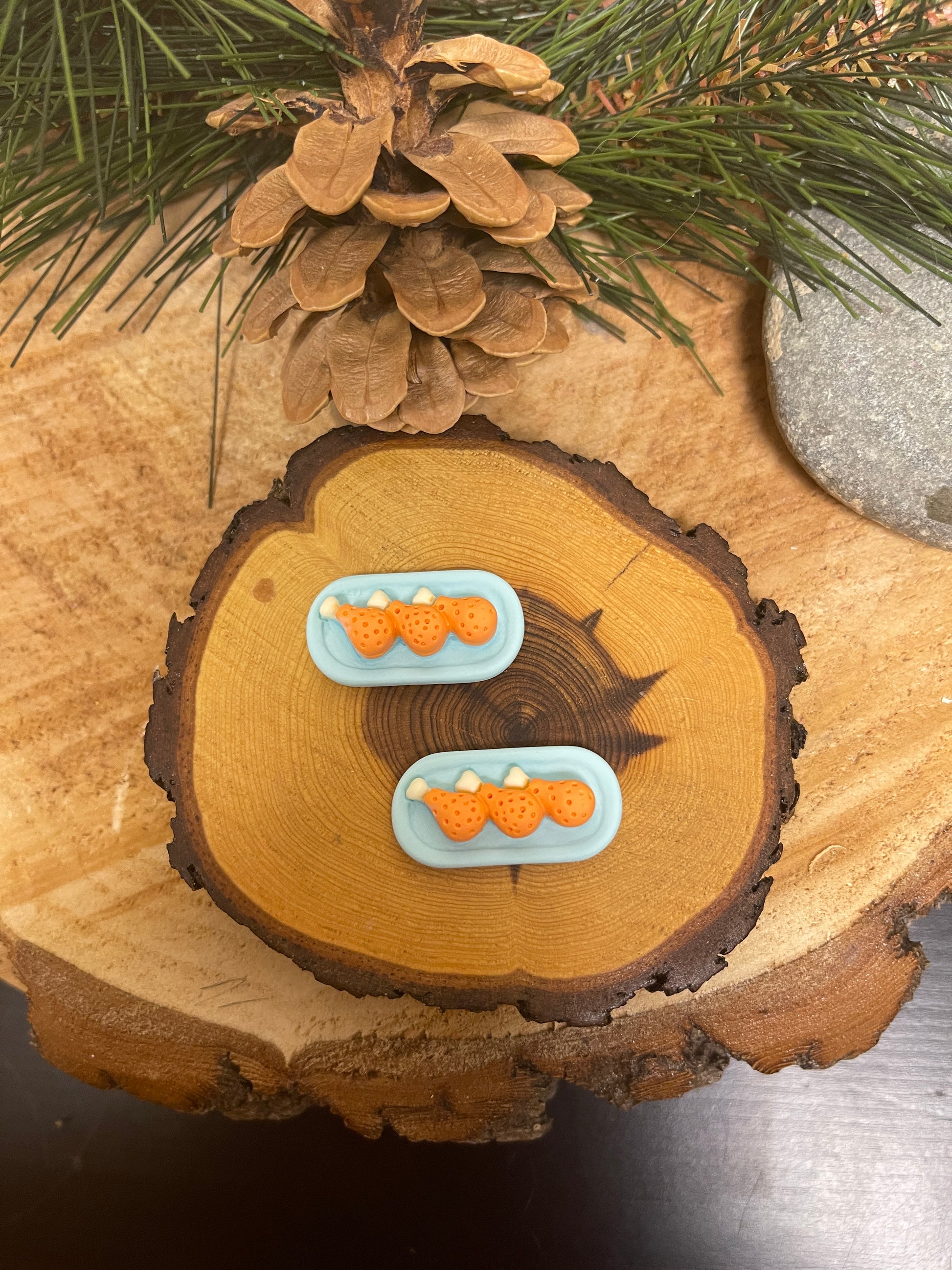 Party Food Stud Earring (6 snacks to choose)Pink tiful of LOVE