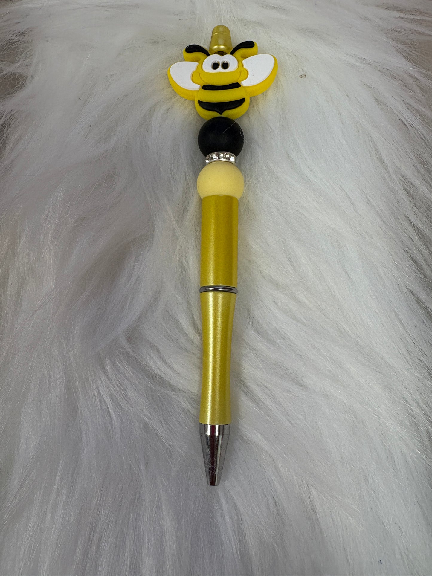 Bumble Bee Beverage Cup/Tumbler Charm and Beadable Pen SetPink tiful of LOVE