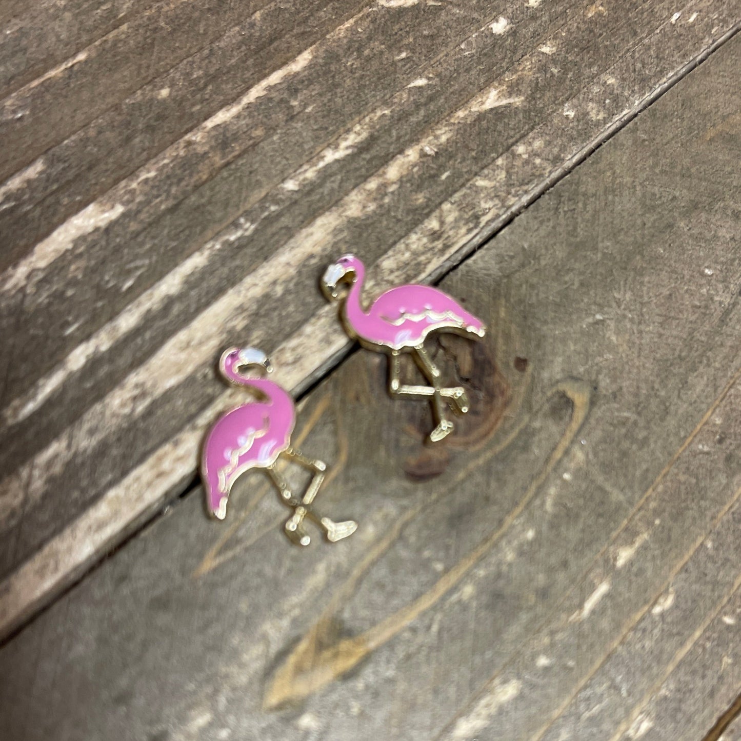 Flamingo Enamel Stud EarringsPink tiful of LOVE