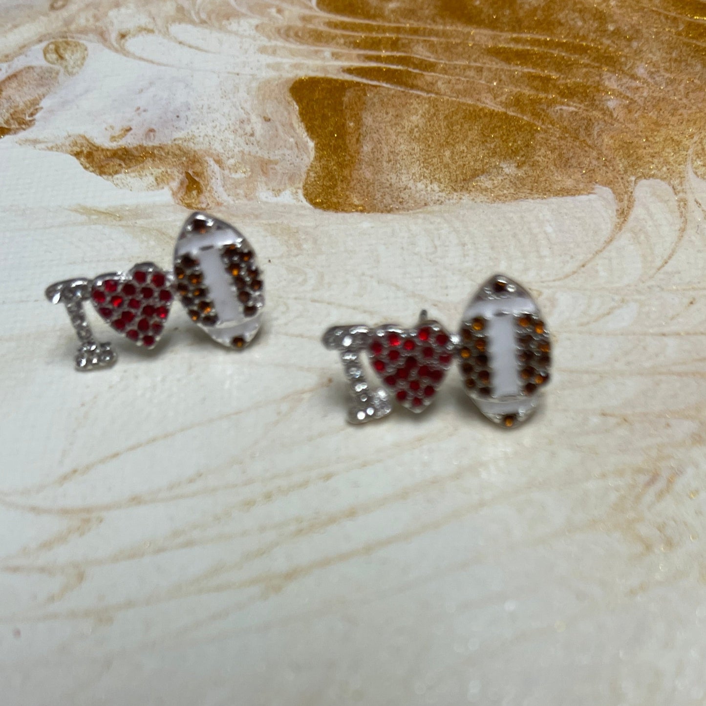 I "Heart" Football Stud EarringsPink tiful of LOVE