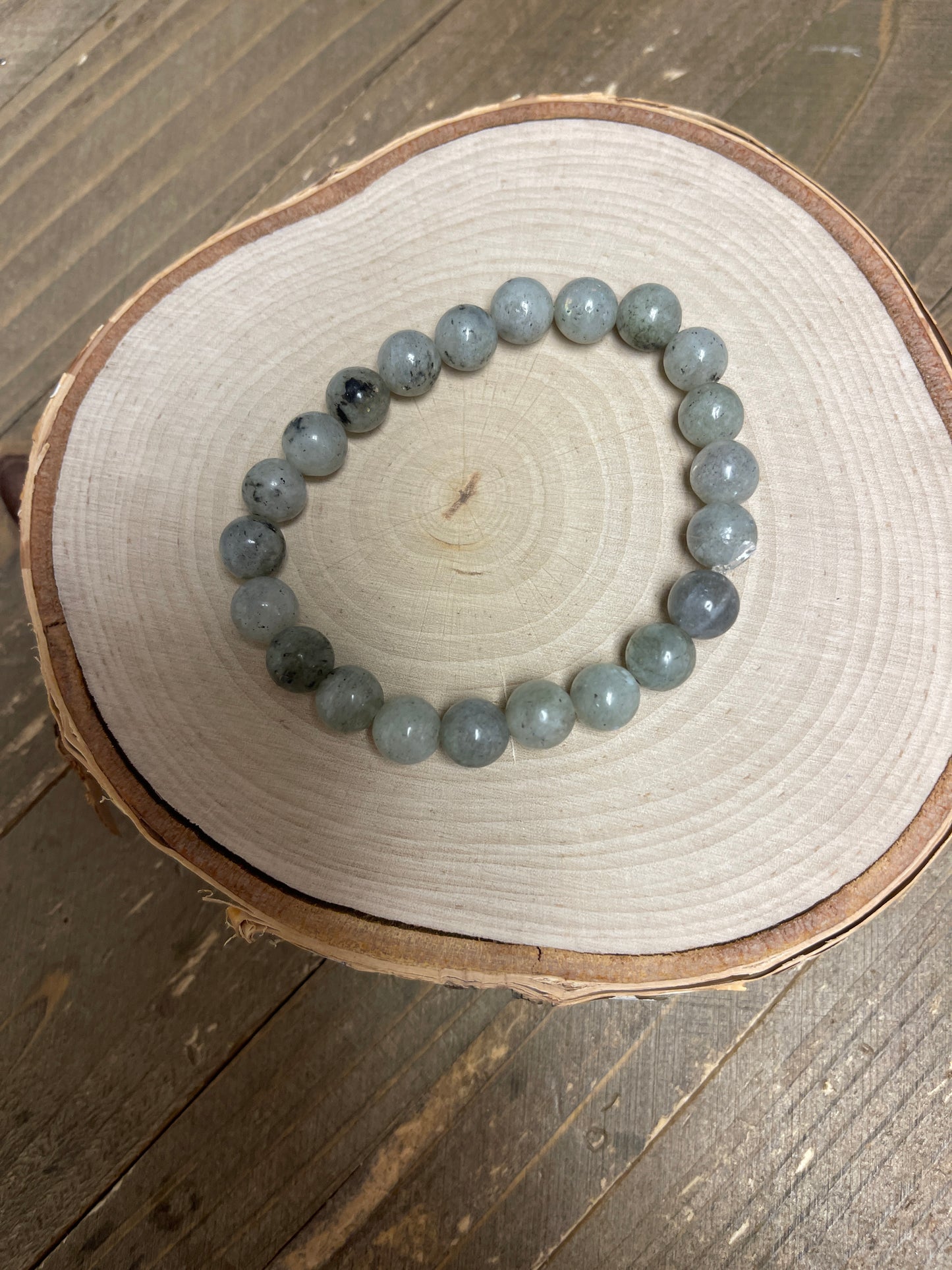 Labradorite gemstone beaded Stretch braceletPink tiful of LOVE