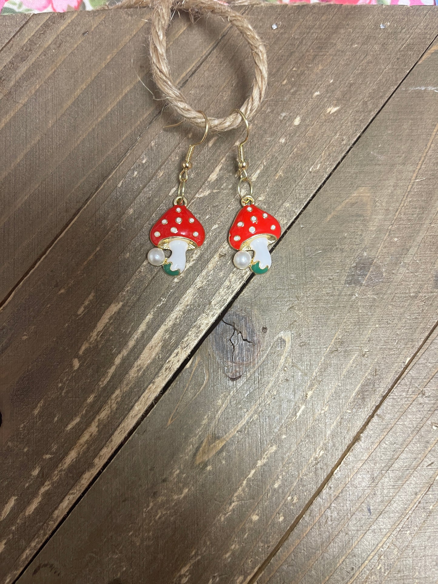 Mushroom Charm earringsPink tiful of LOVE