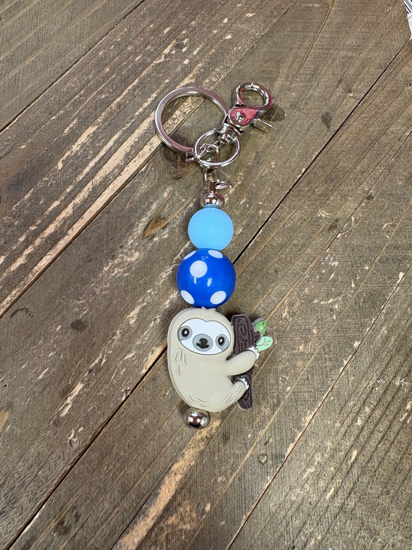 Beadable Key Chains; assorted designs (6 to choose from)