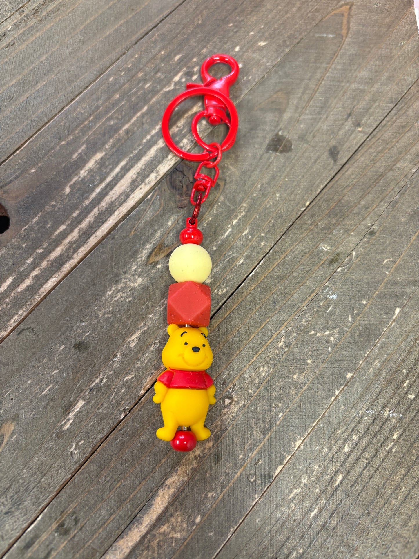 Beadable Key Chains; assorted designs (6 to choose from)